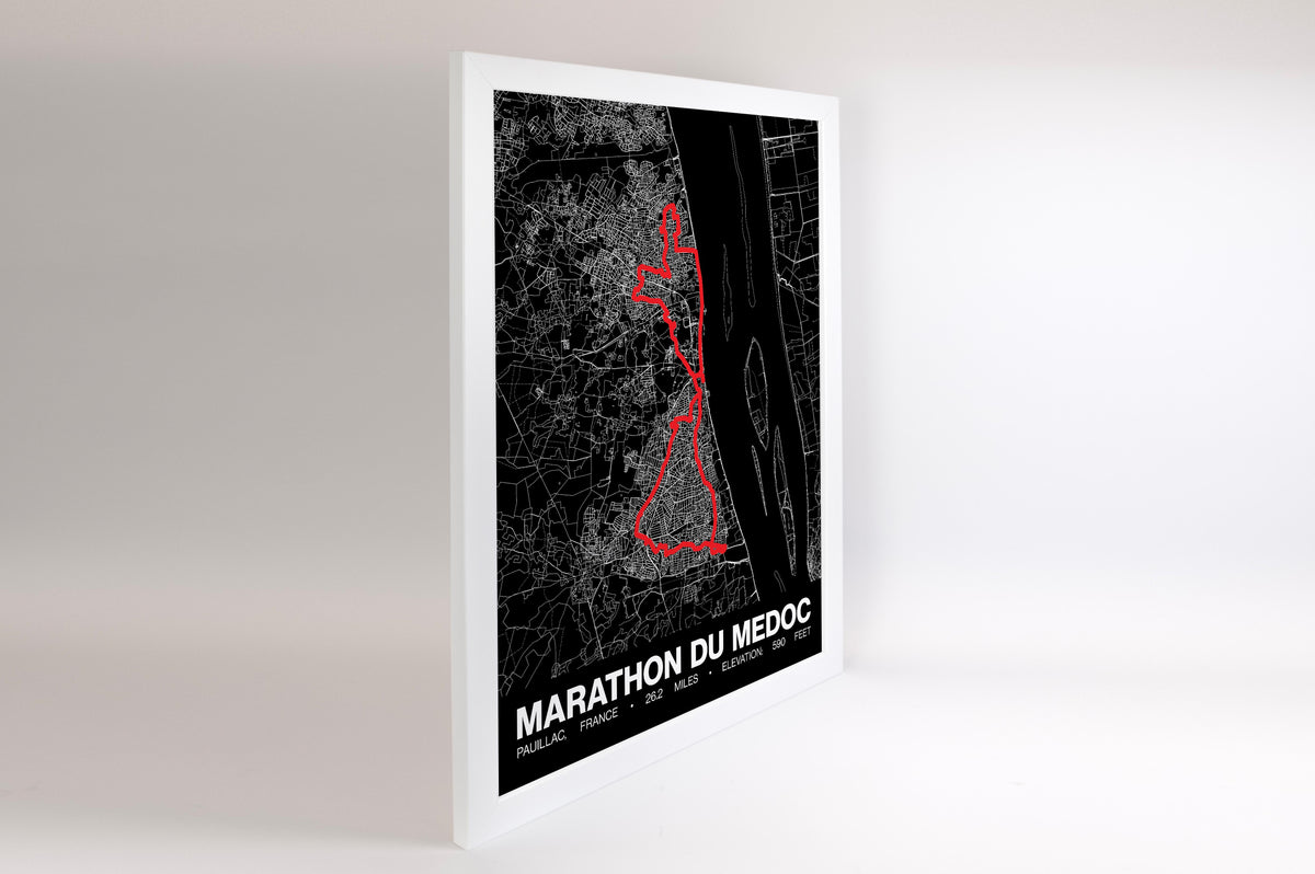 Marathon du Medoc Poster - Grid Style