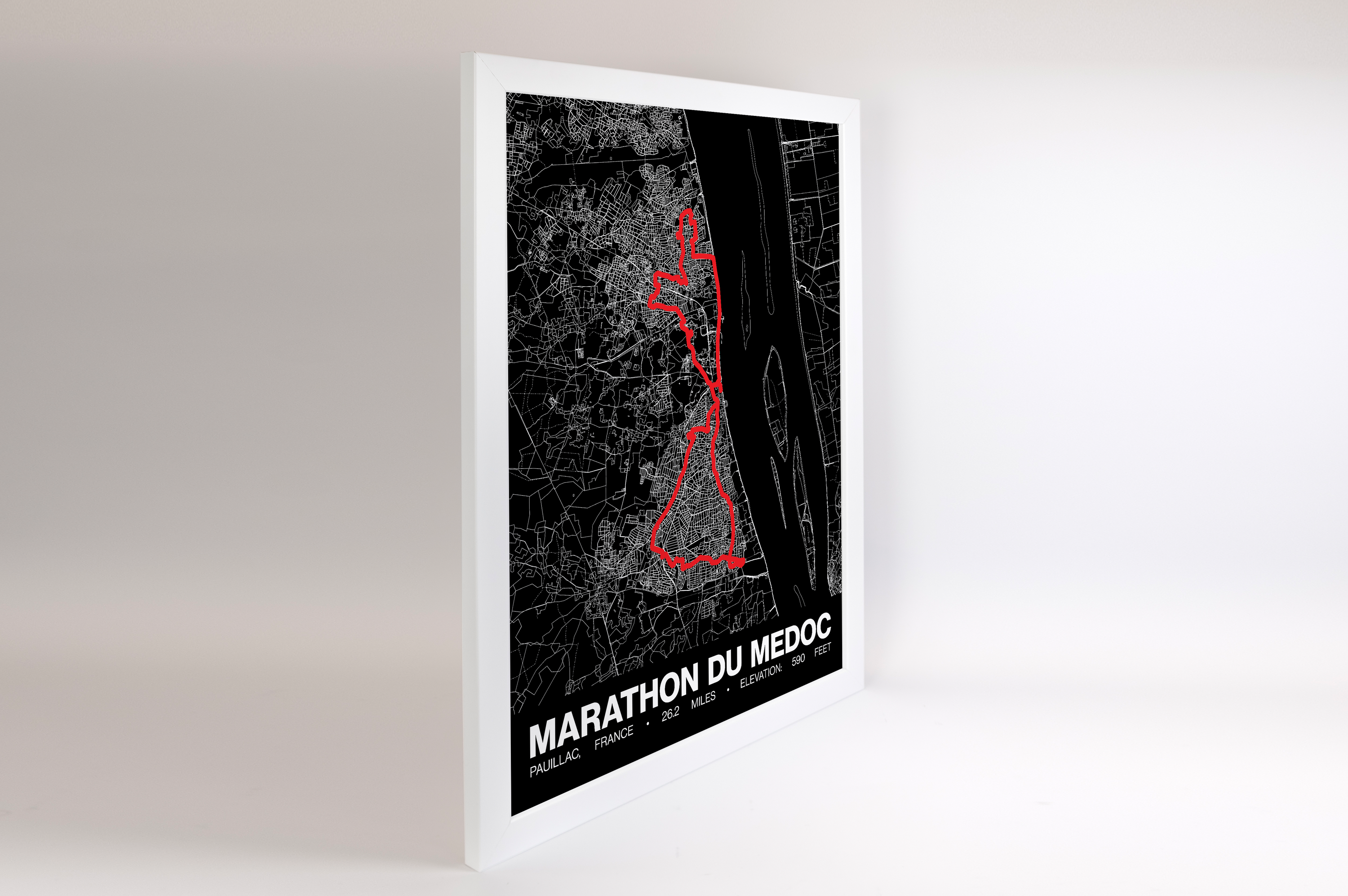 Marathon du Medoc Poster - Grid Style
