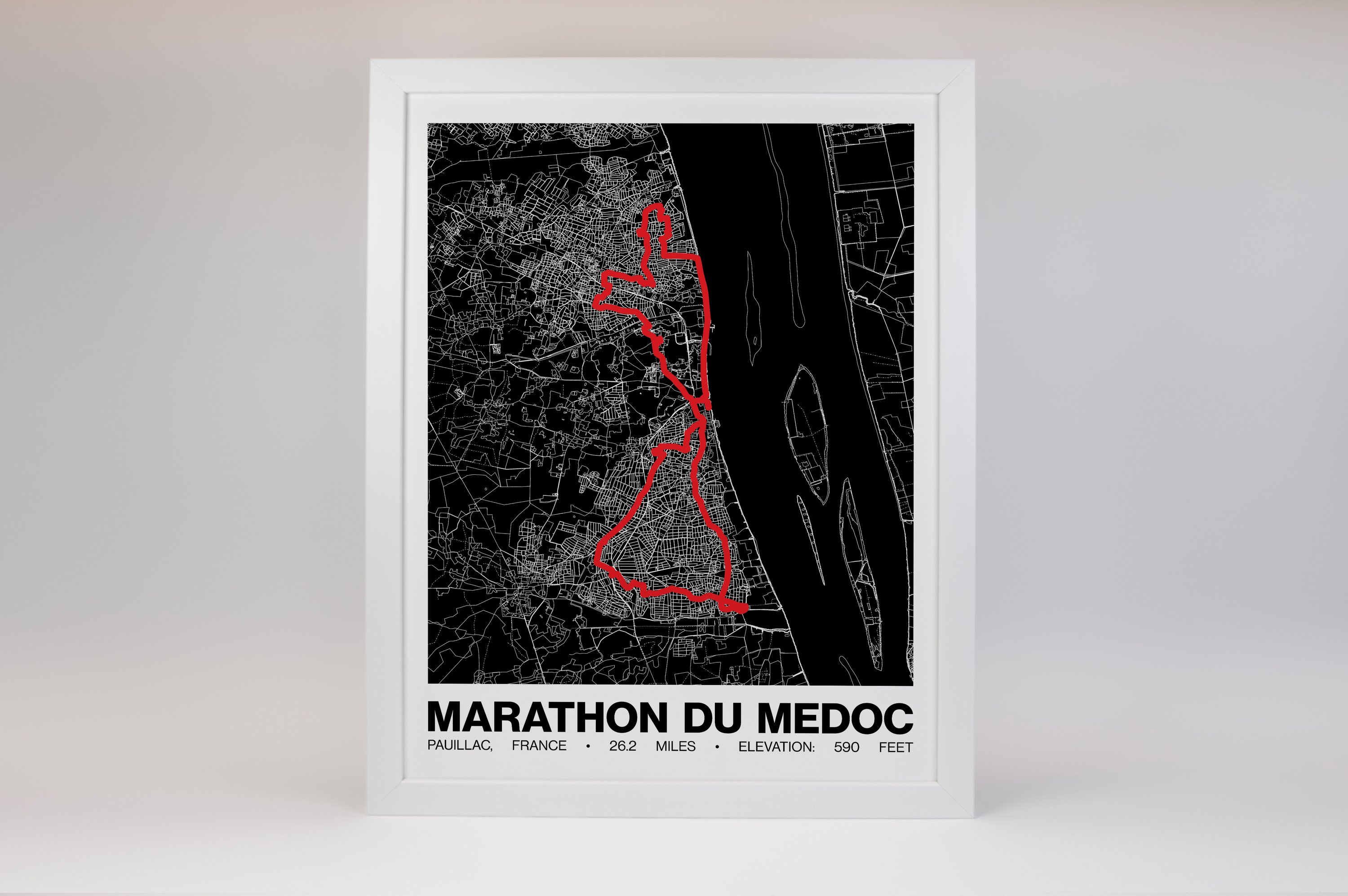 Marathon du Medoc Poster - Grid Style