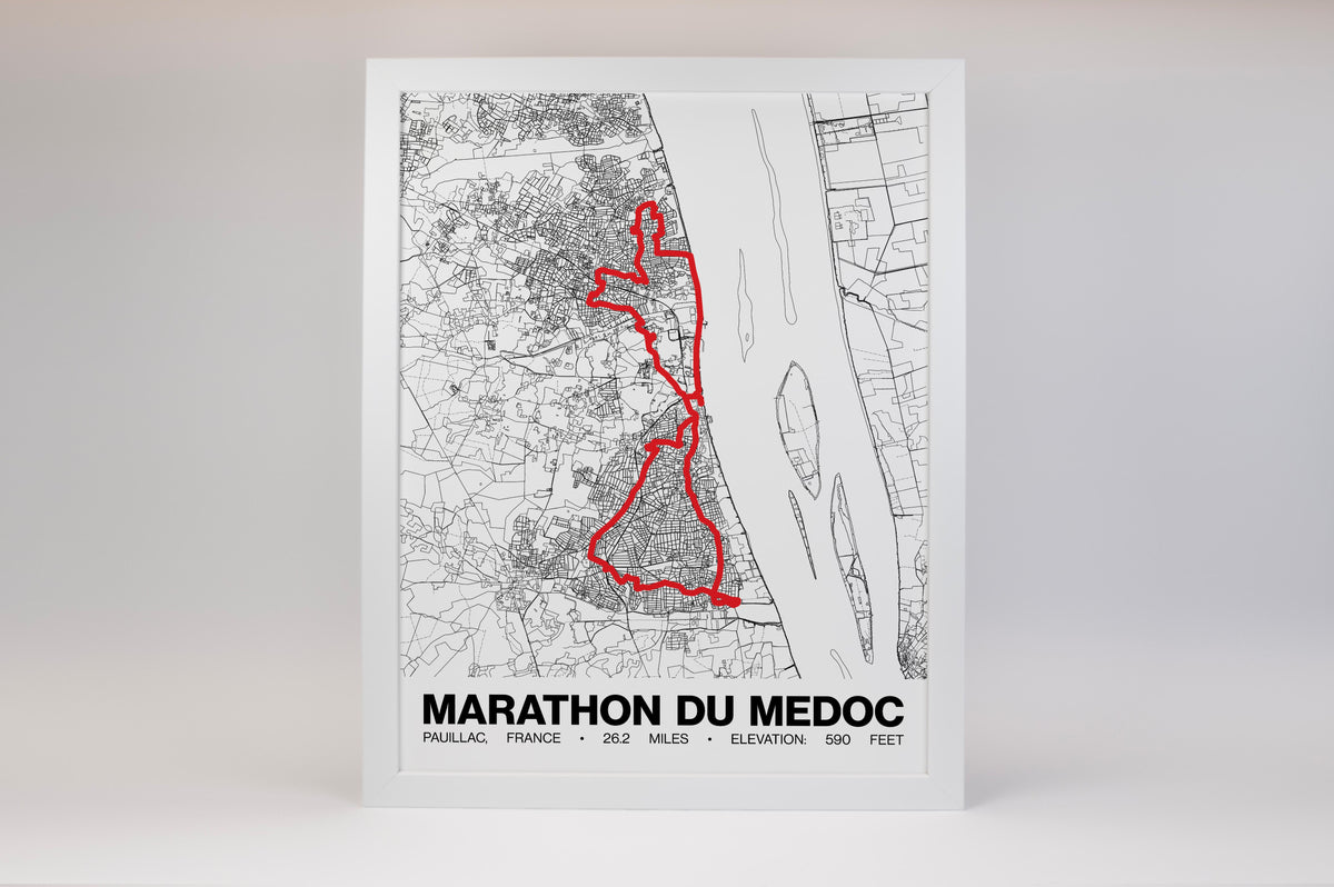 Marathon du Medoc Poster - Grid Style