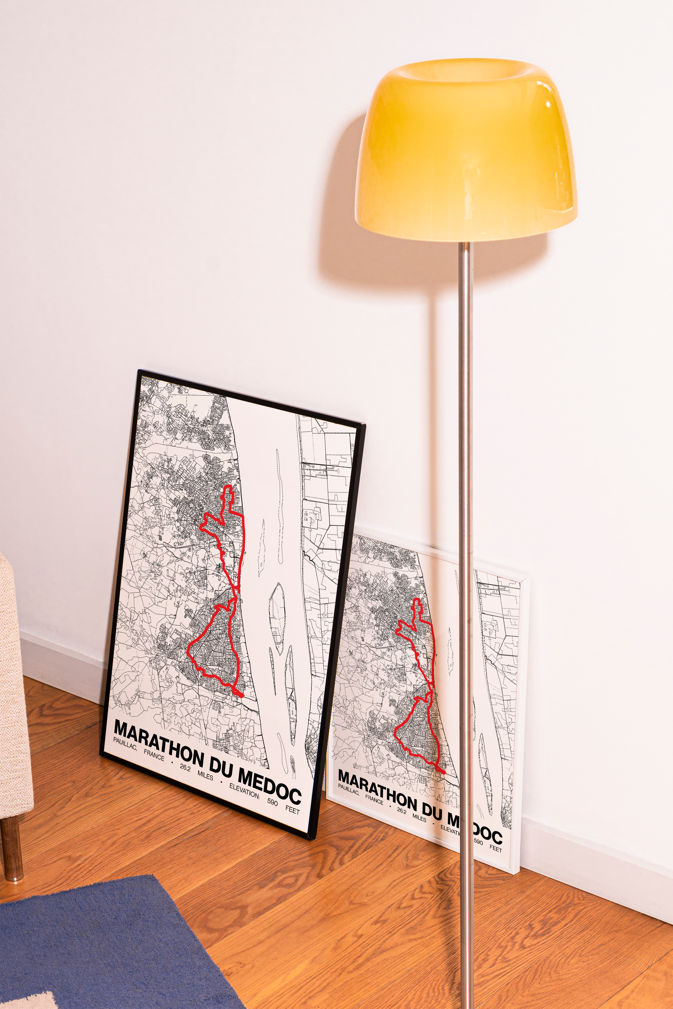 Marathon du Medoc Poster - Grid Style