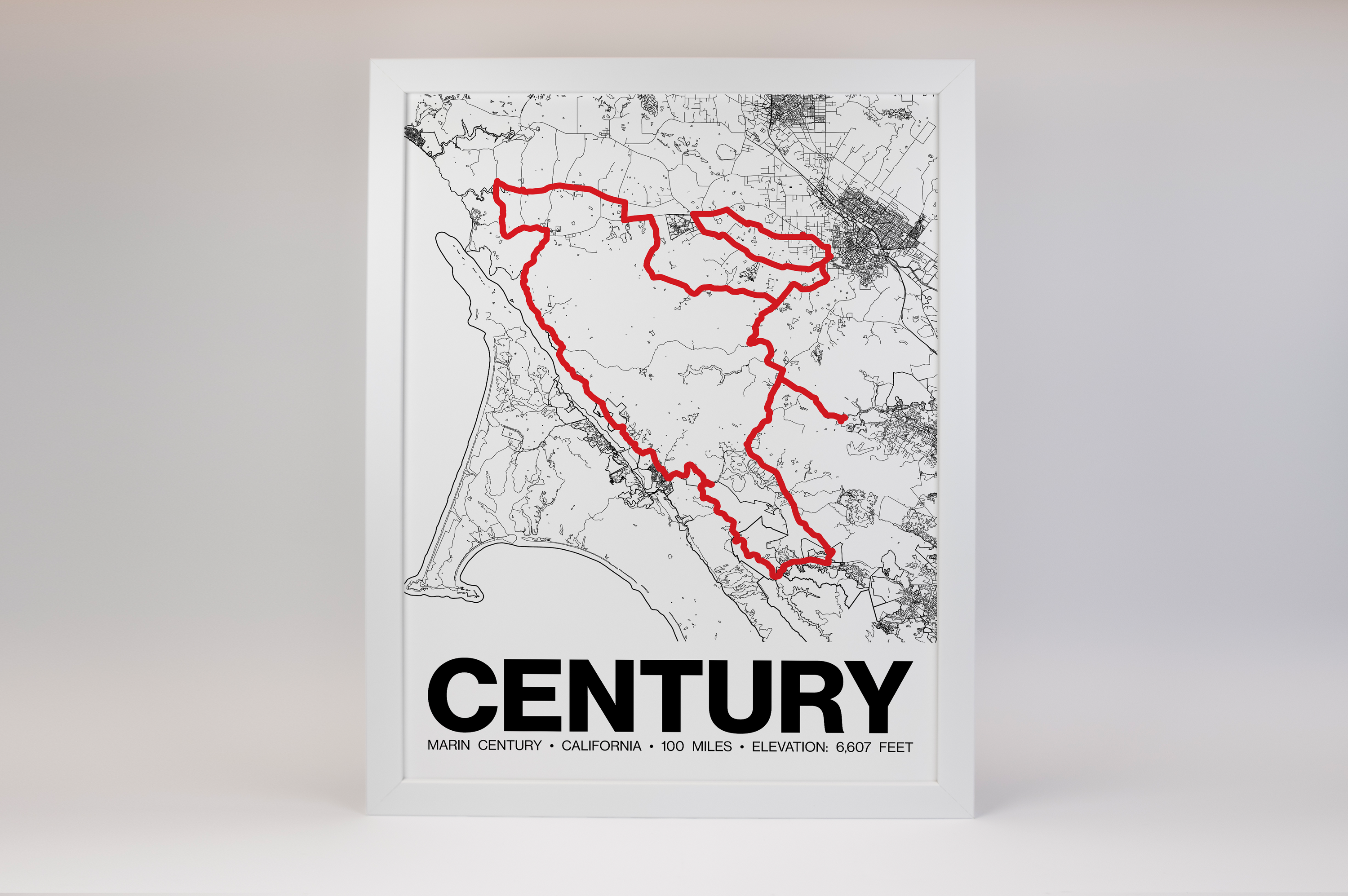Marin Century Poster - Grid Style