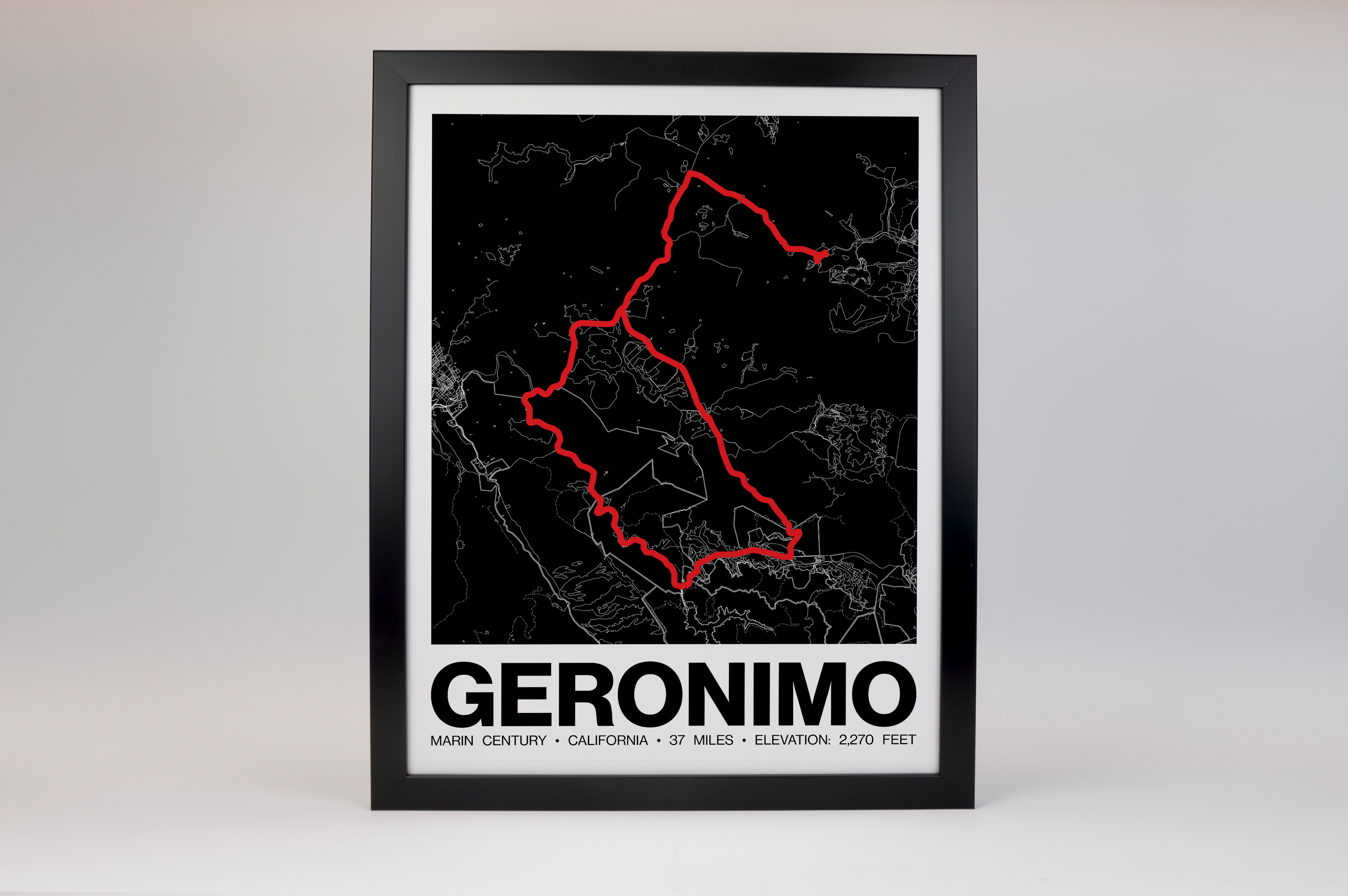 Marin Century Geronimo Poster - Grid Style