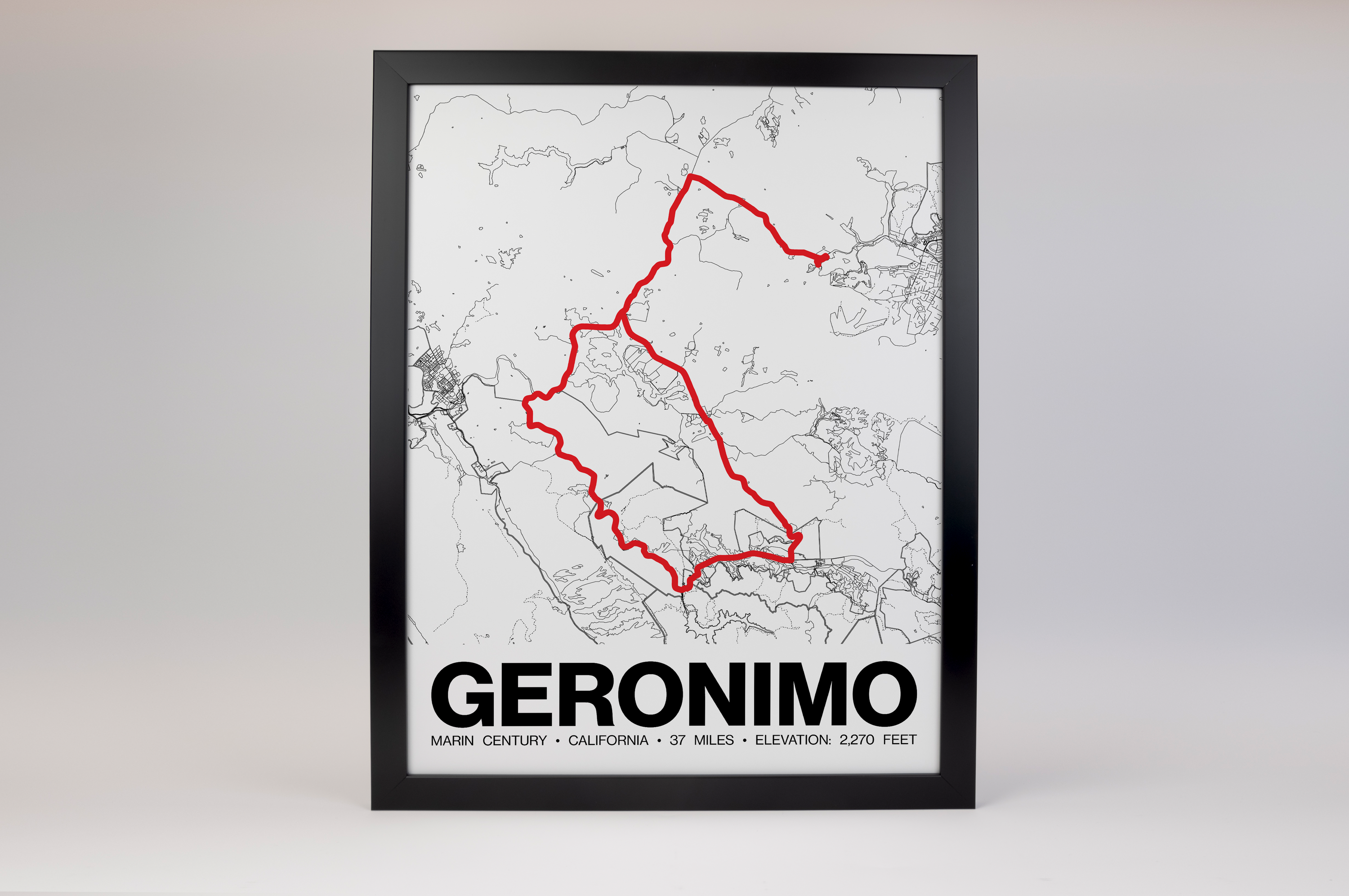 Marin Century Geronimo Poster - Grid Style