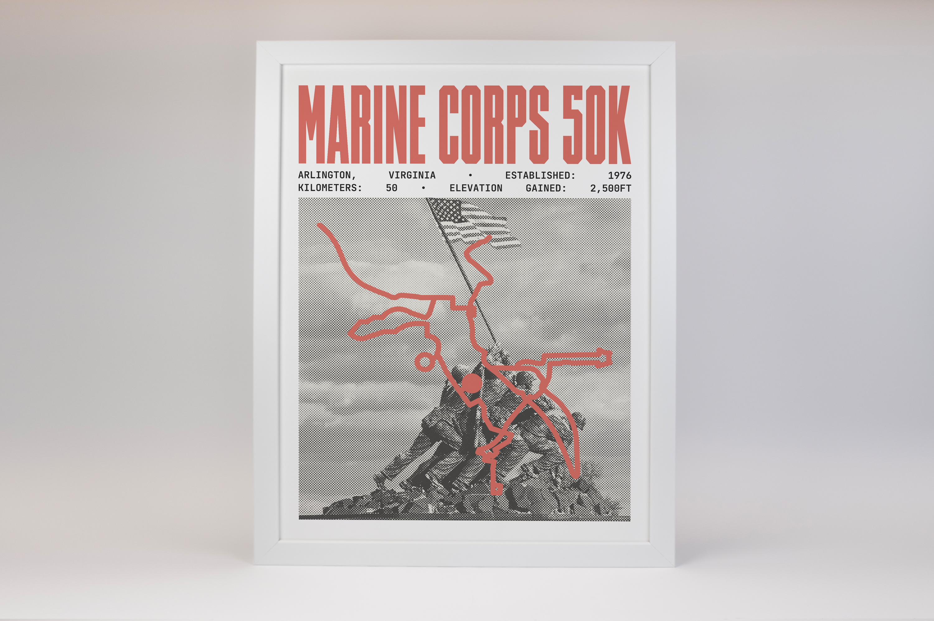 Marine Corps 50 Endurance Run Poster