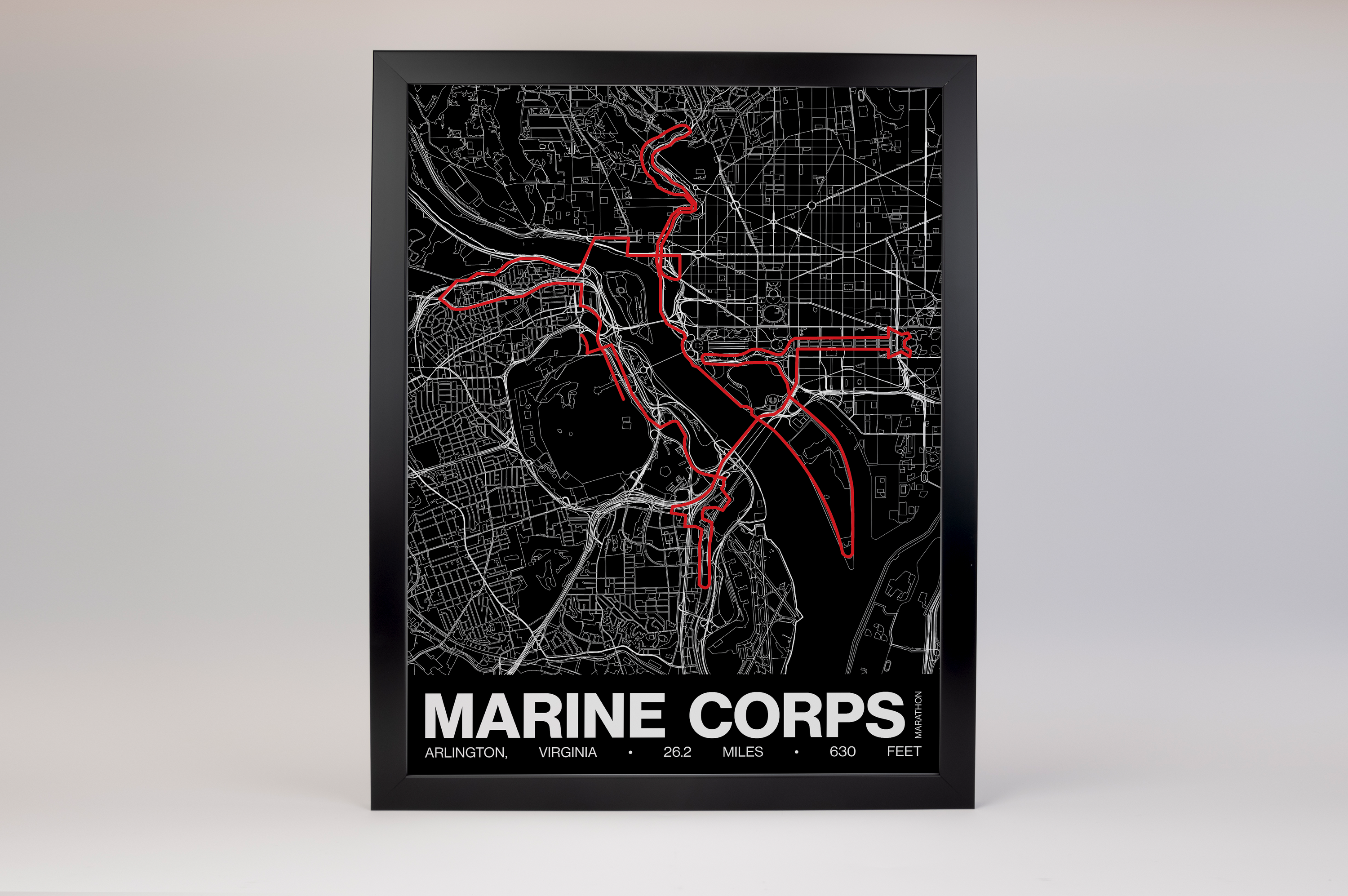 Marine Corps Marathon Poster - Grid Style