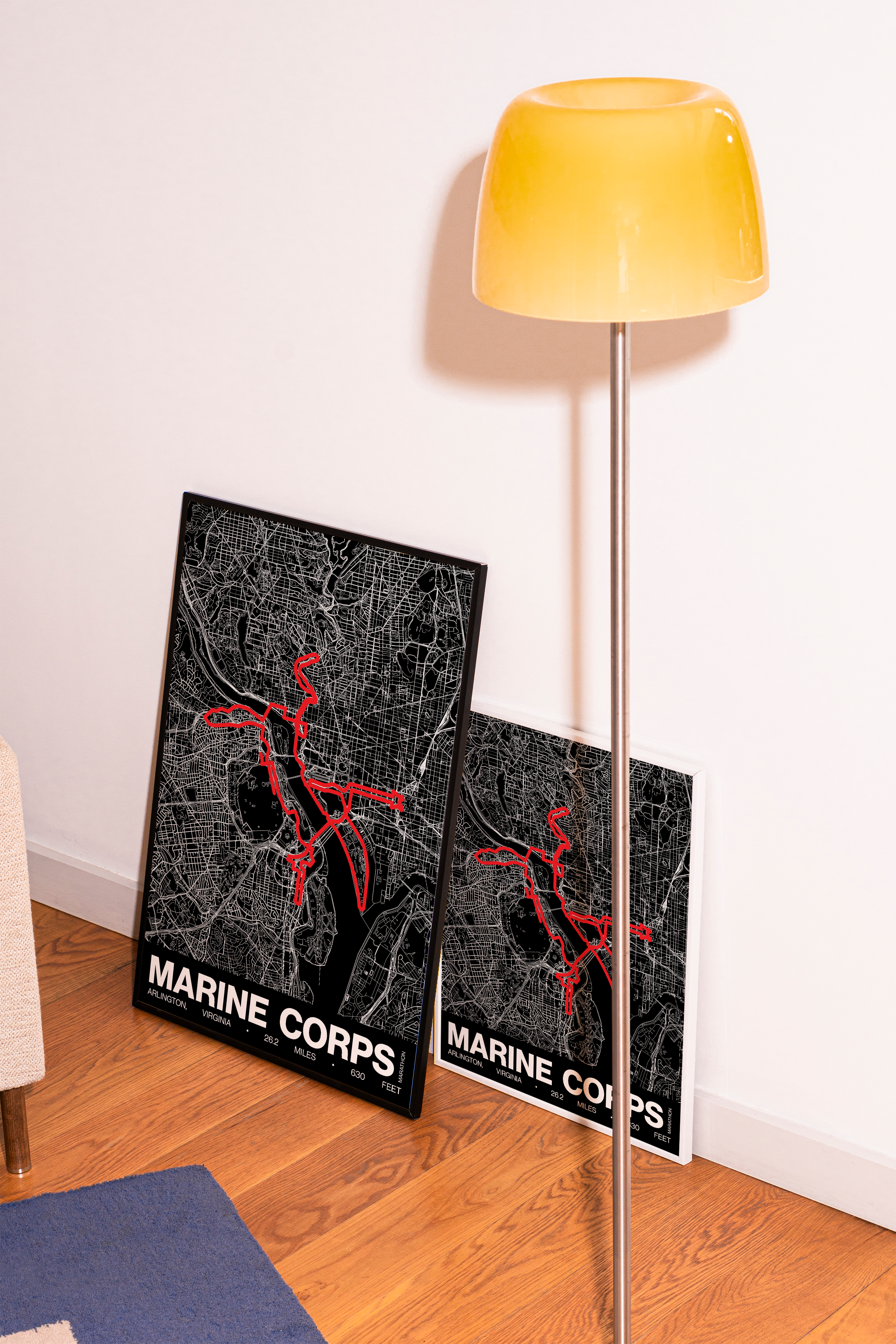 Marine Corps Marathon Poster - Grid Style