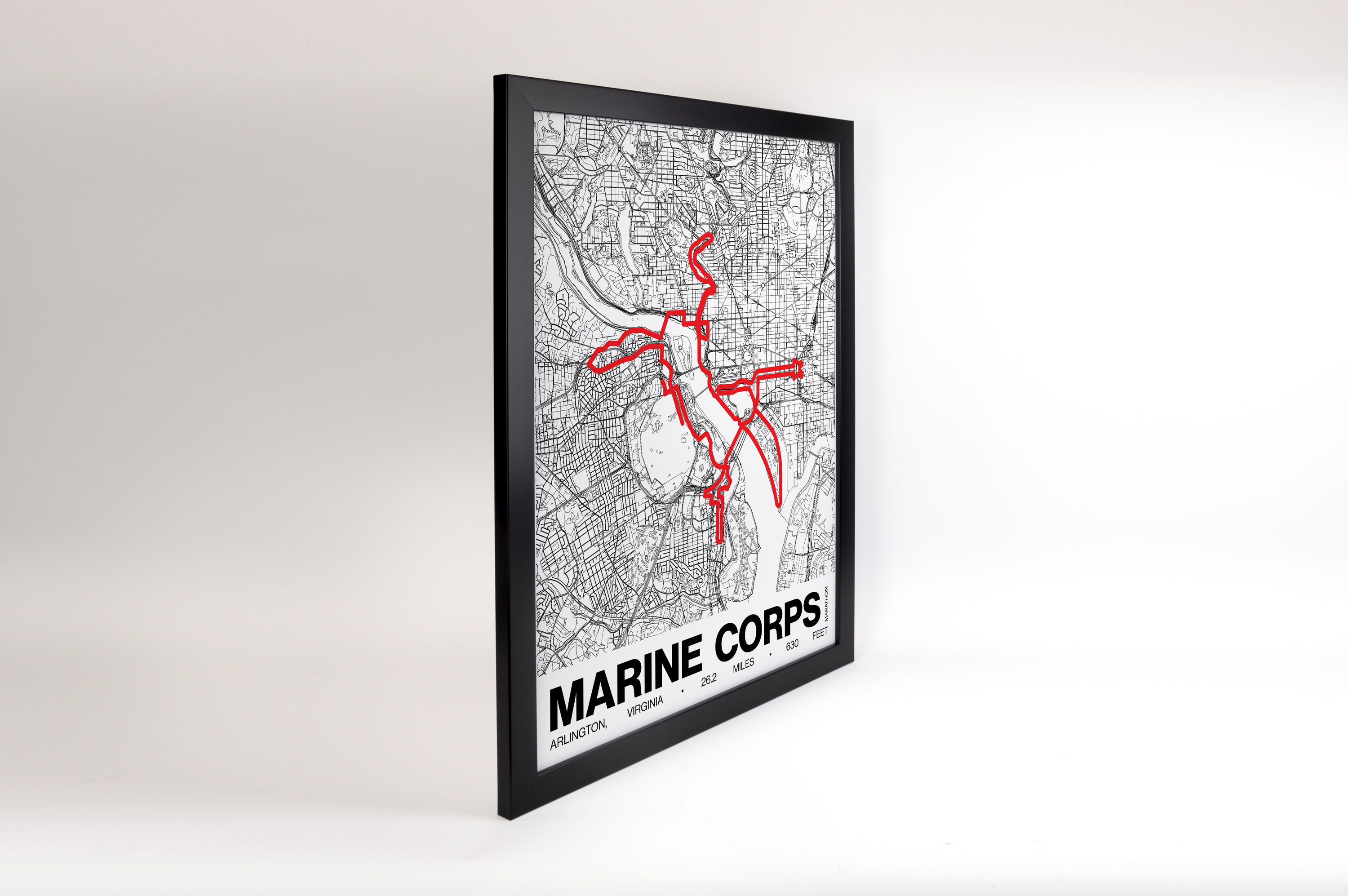 Marine Corps Marathon Poster - Grid Style