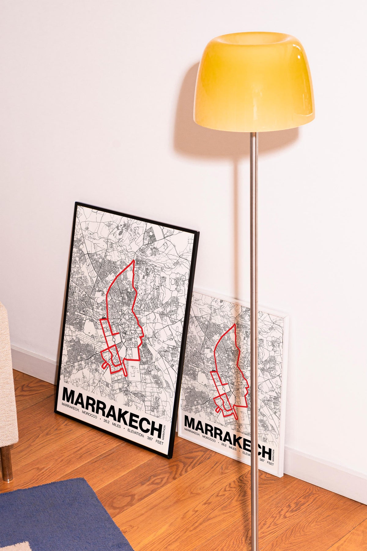 Marrakech Marathon Poster - Grid Style