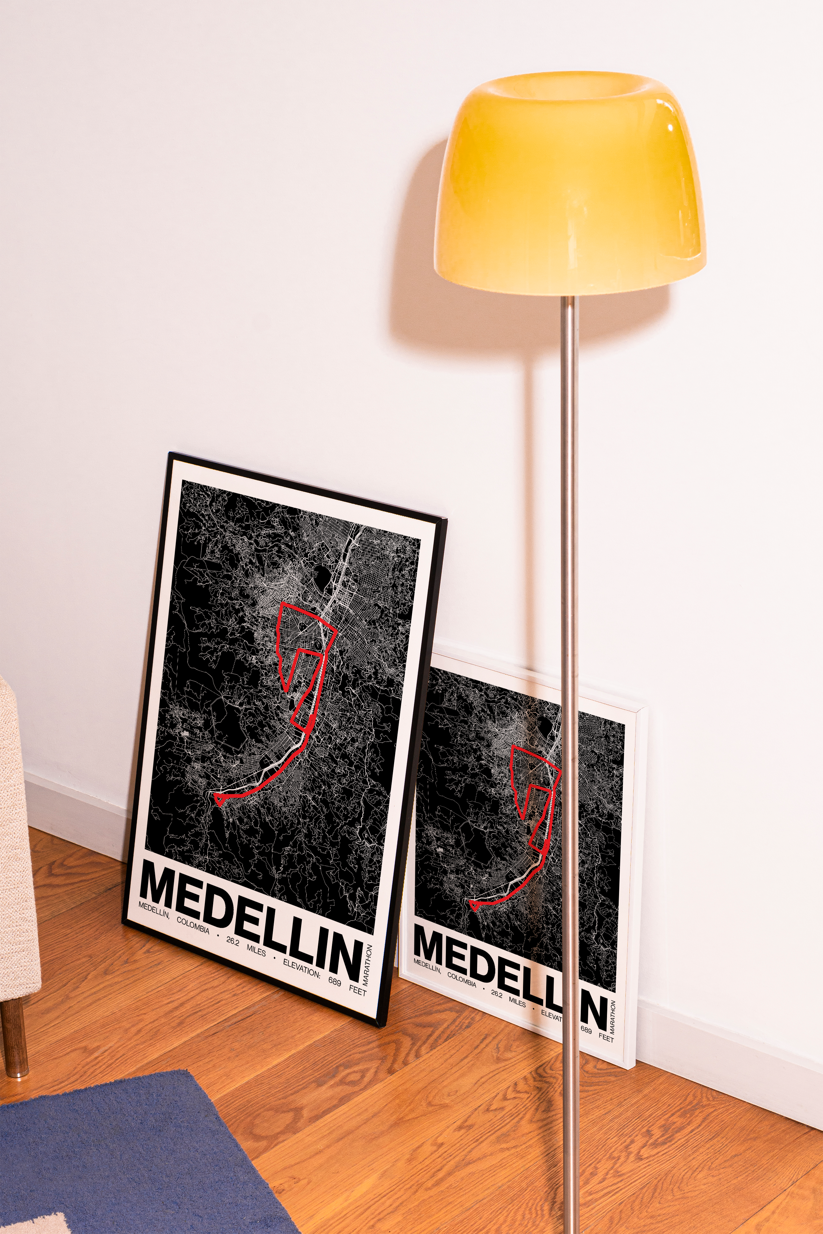 Medellin Marathon Poster - Grid Style