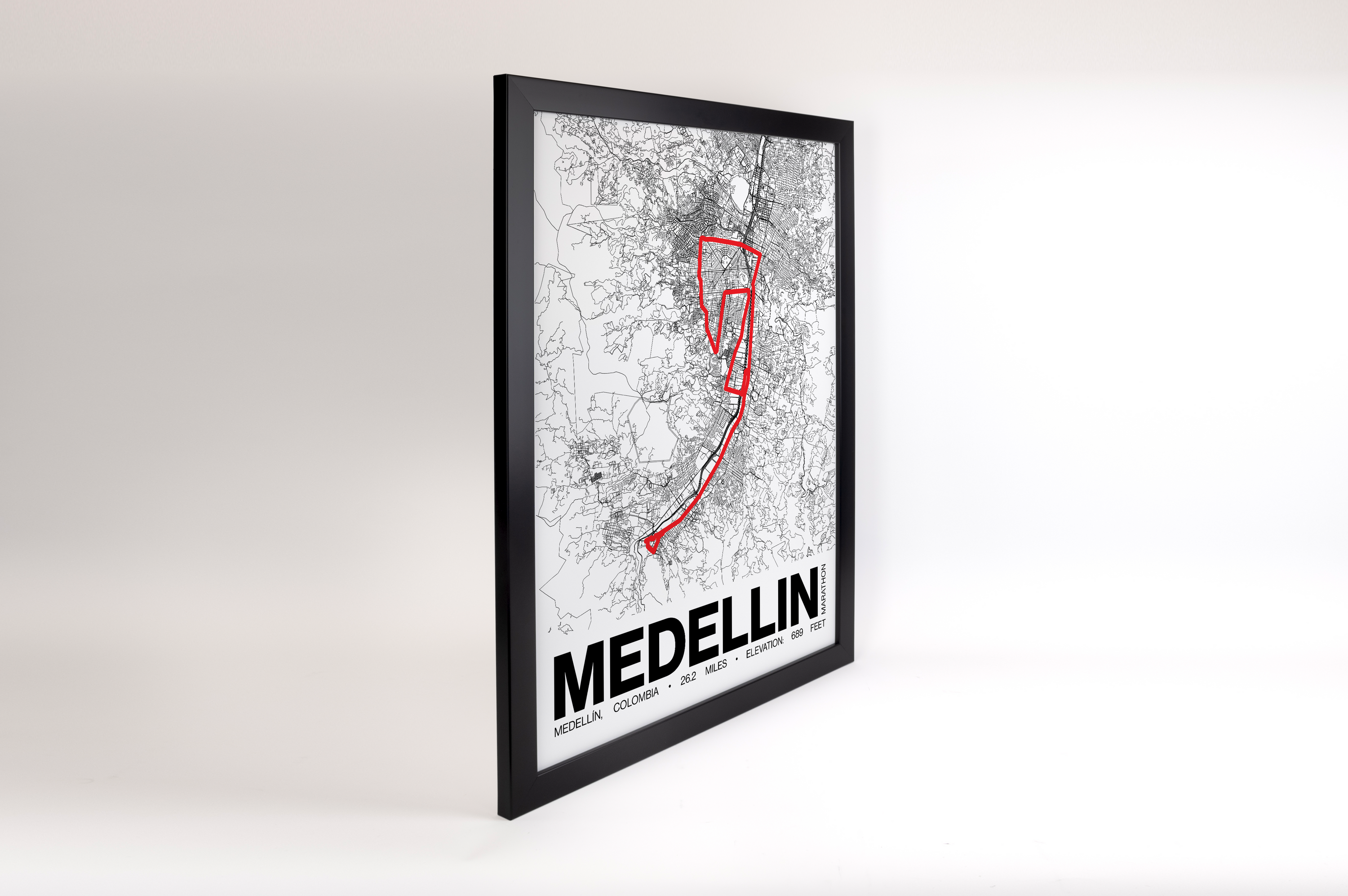 Medellin Marathon Poster - Grid Style