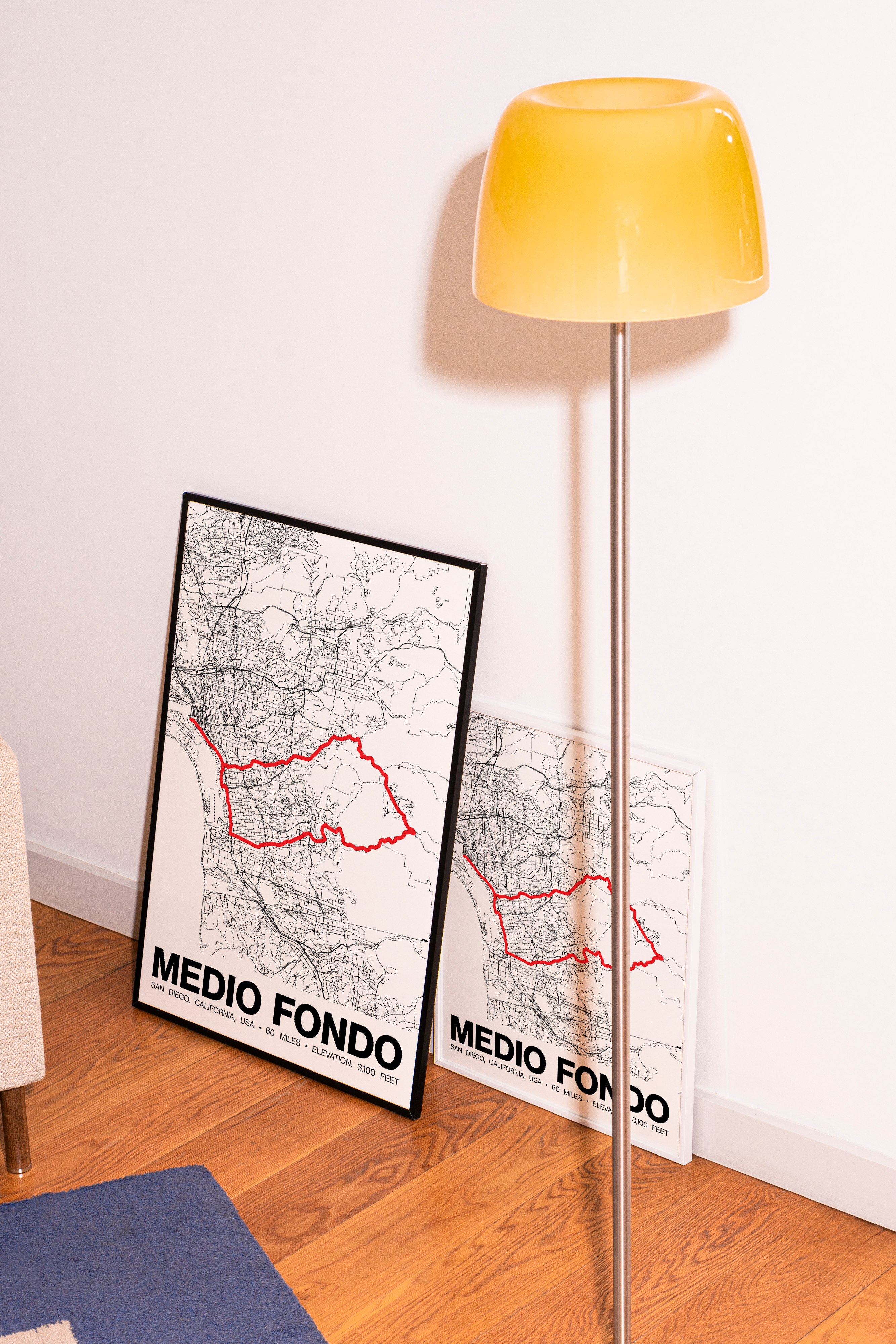 Medio Fondo San Diego Poster - Grid Style