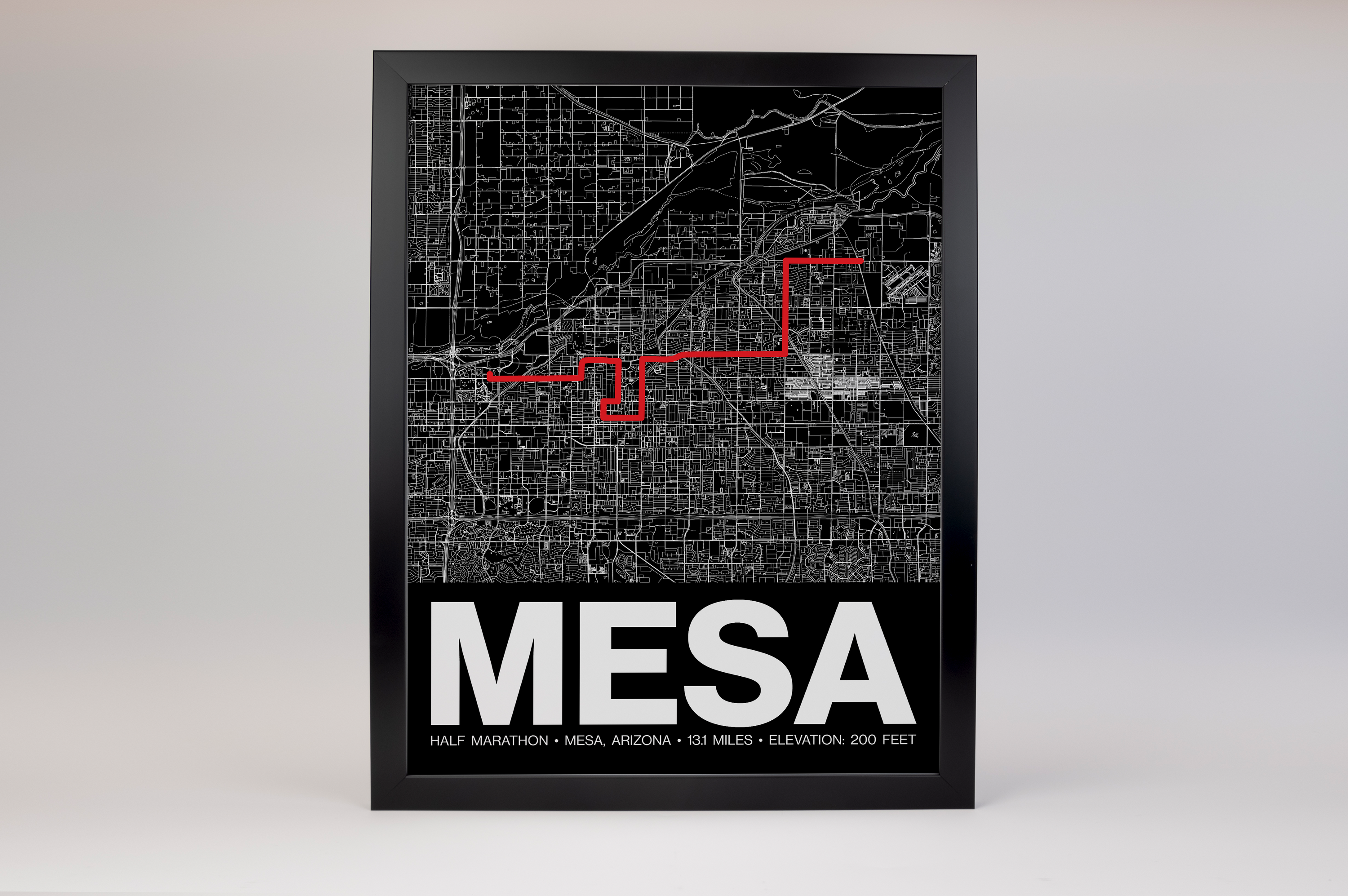 Mesa Half Marathon Poster - Grid Style