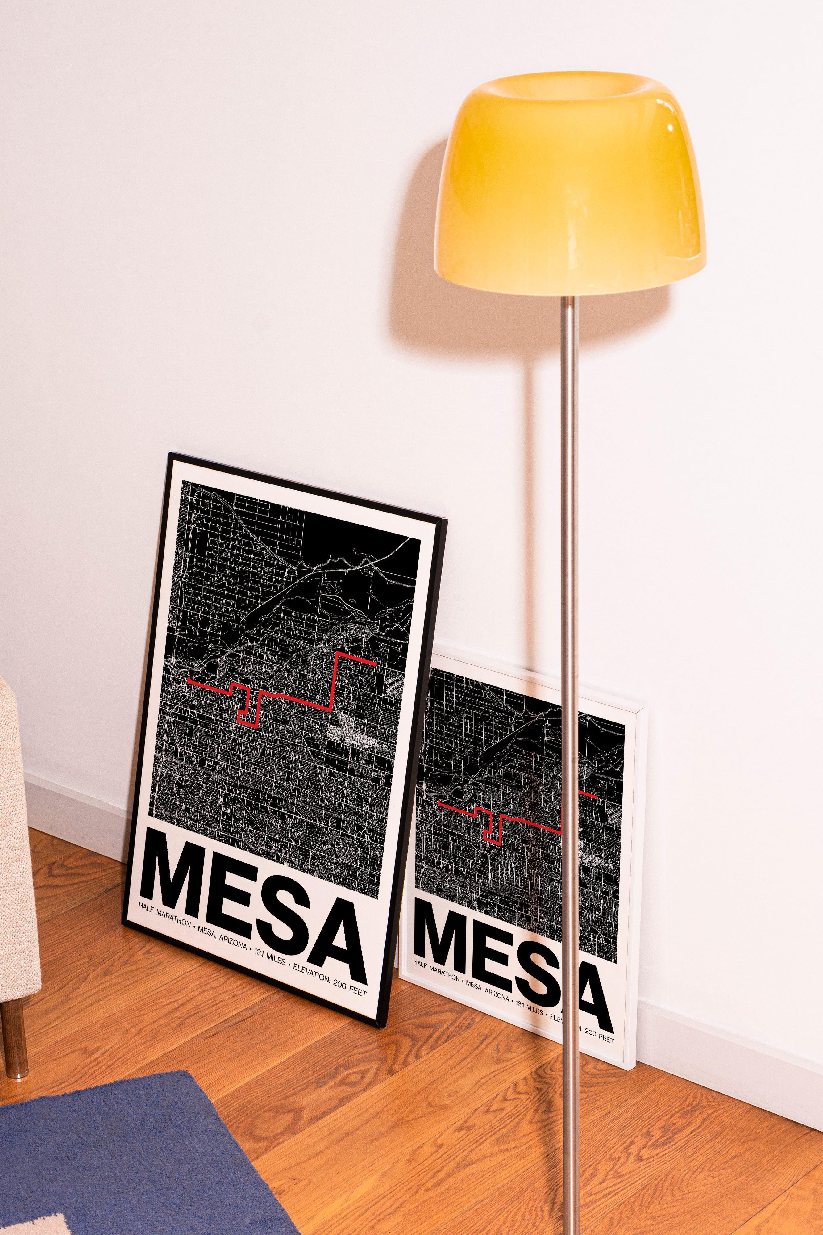 Mesa Half Marathon Poster - Grid Style