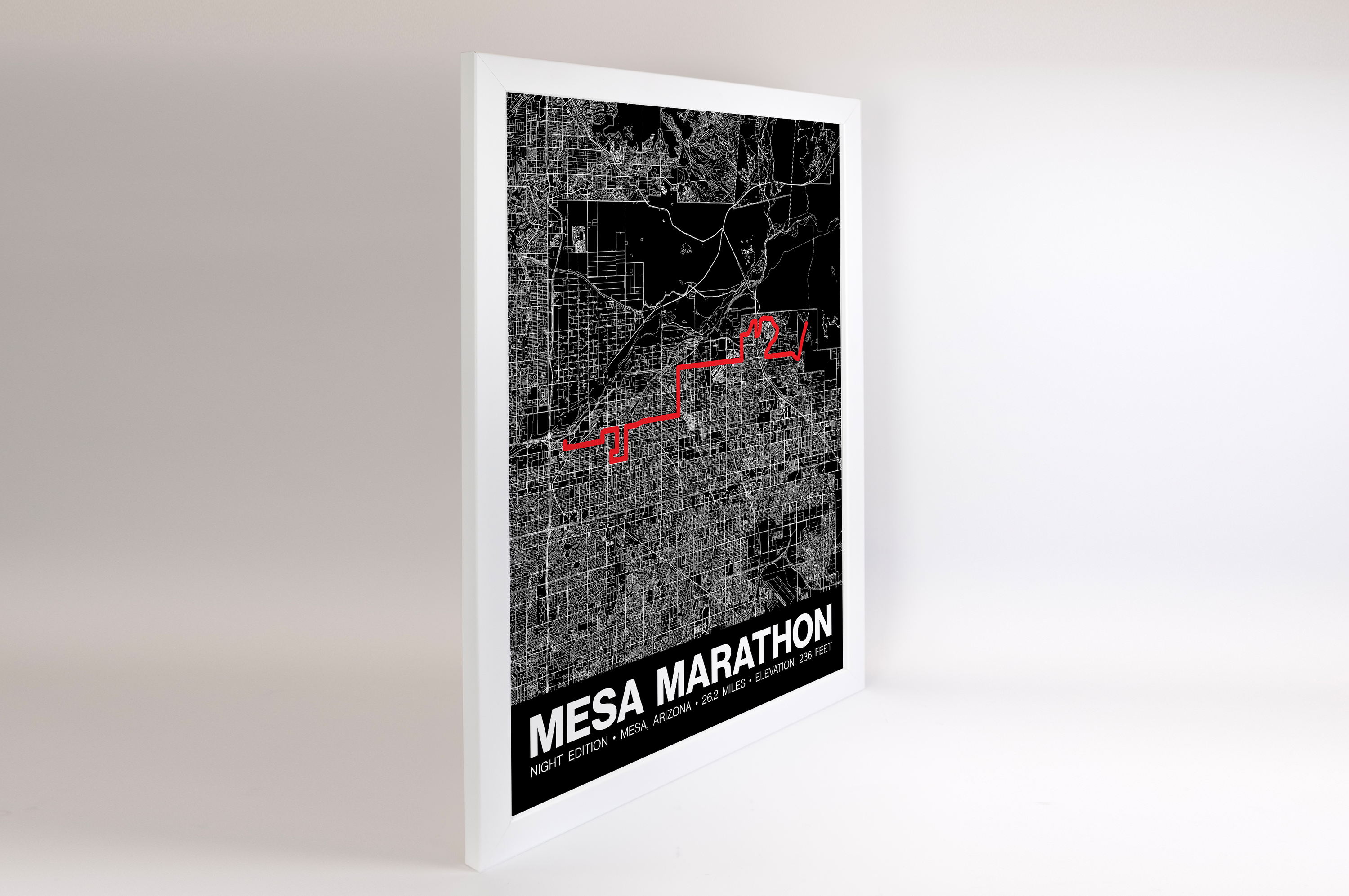 Mesa Marathon Poster - Grid Style