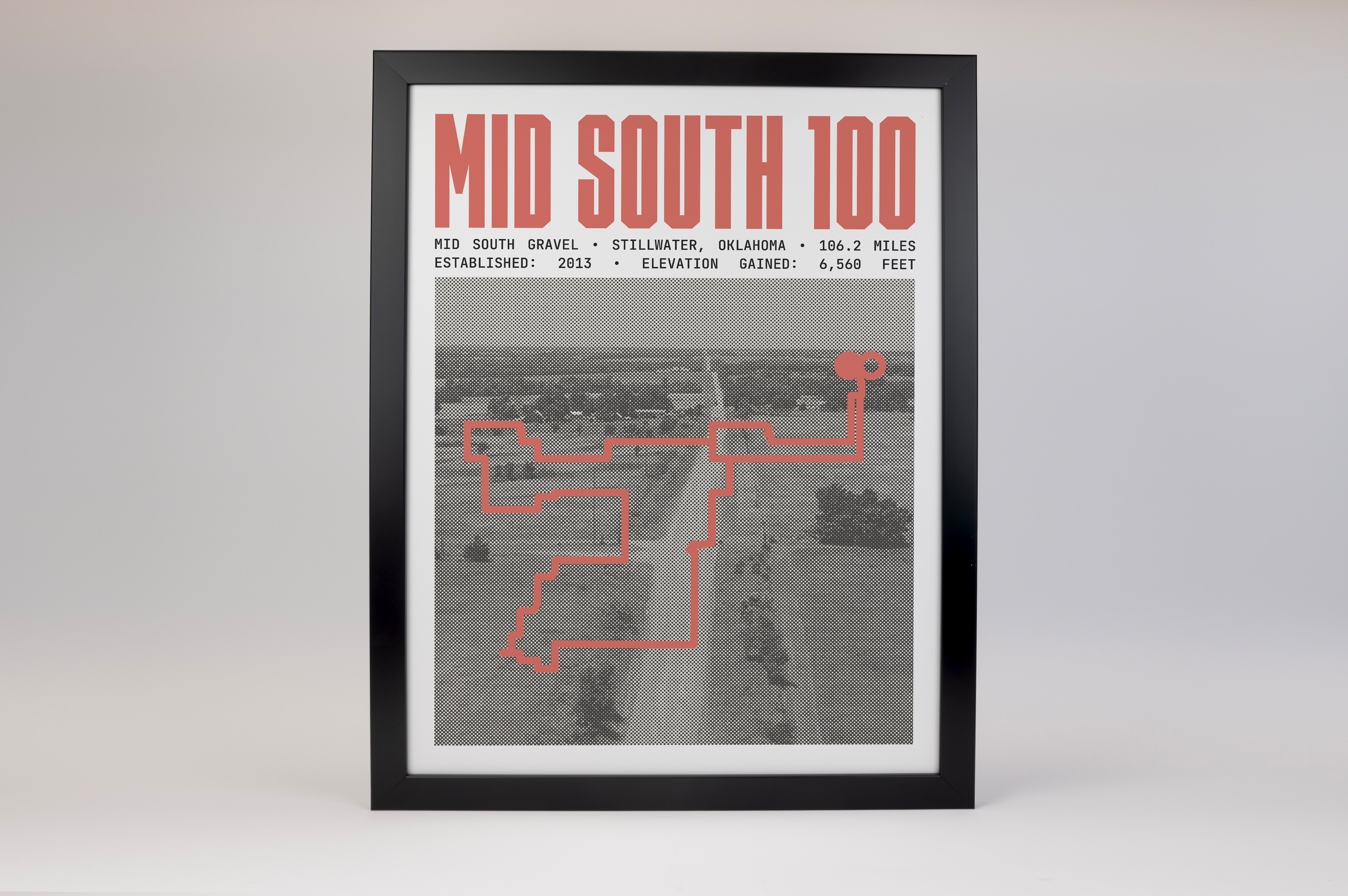 Mid South Gravel - 100 Miles Poster