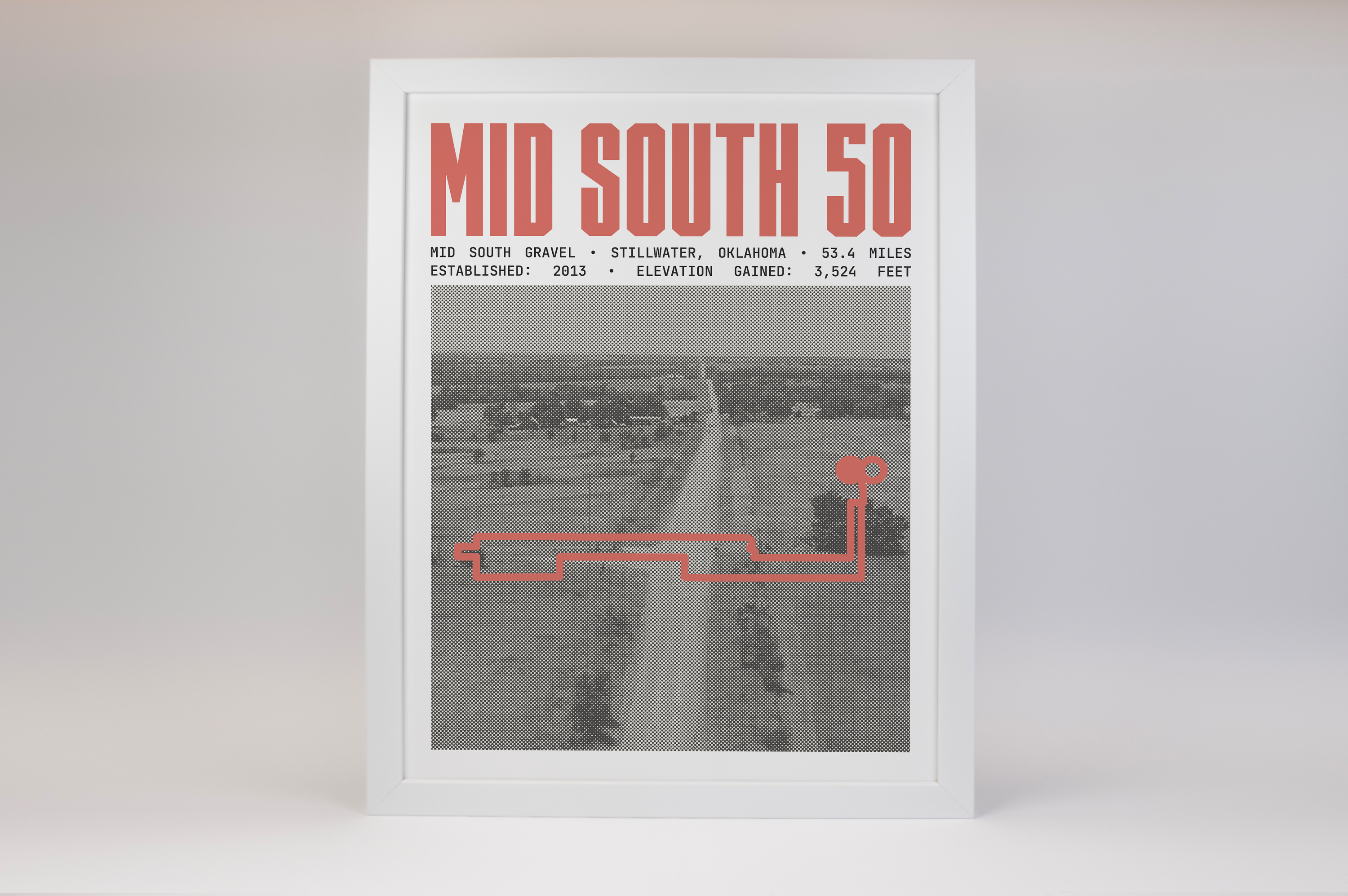 Mid South Gravel - 50 Miles Poster