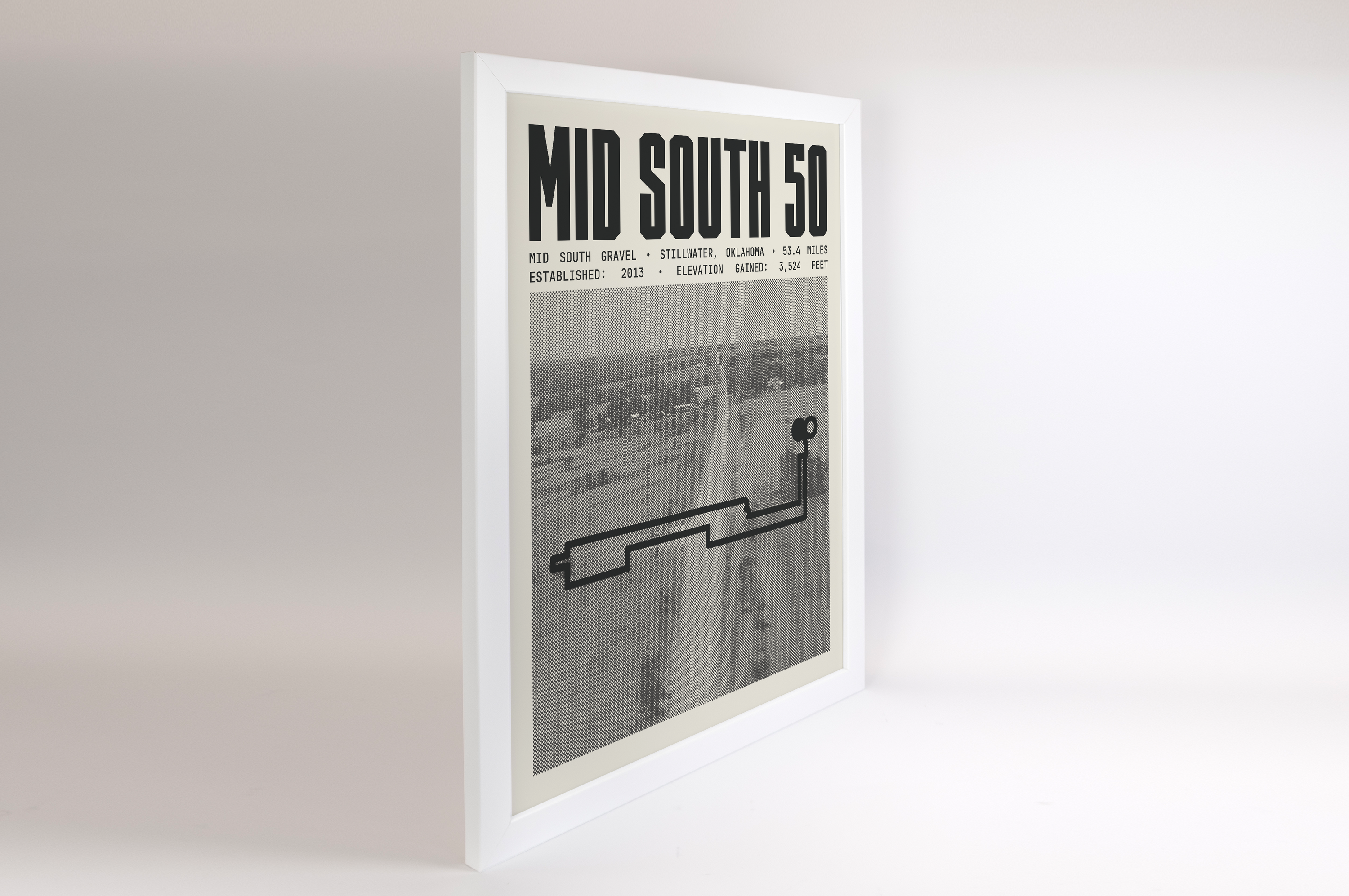 Mid South Gravel - 50 Miles Poster