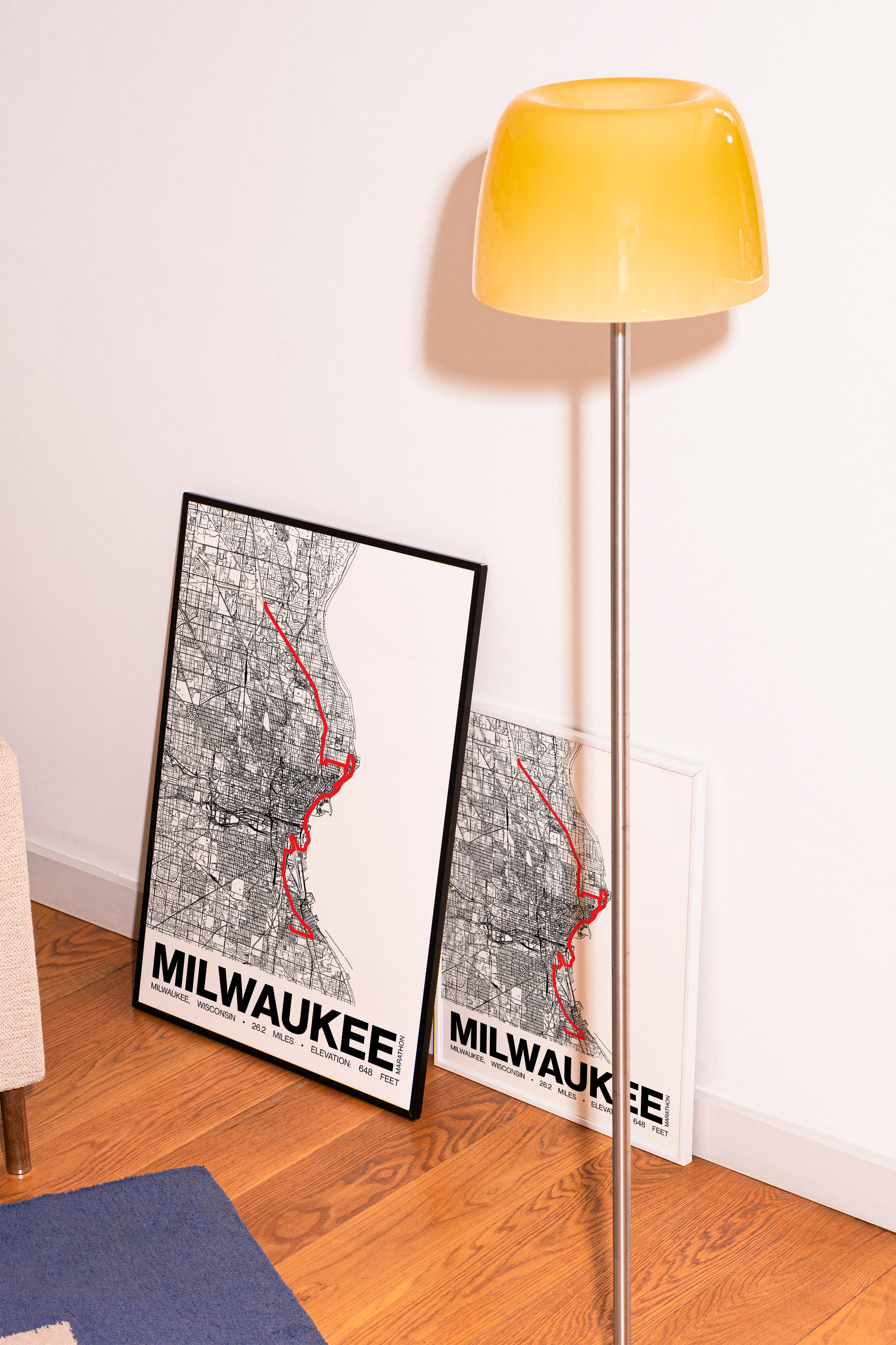 Milwaukee Marathon Poster - Grid Style