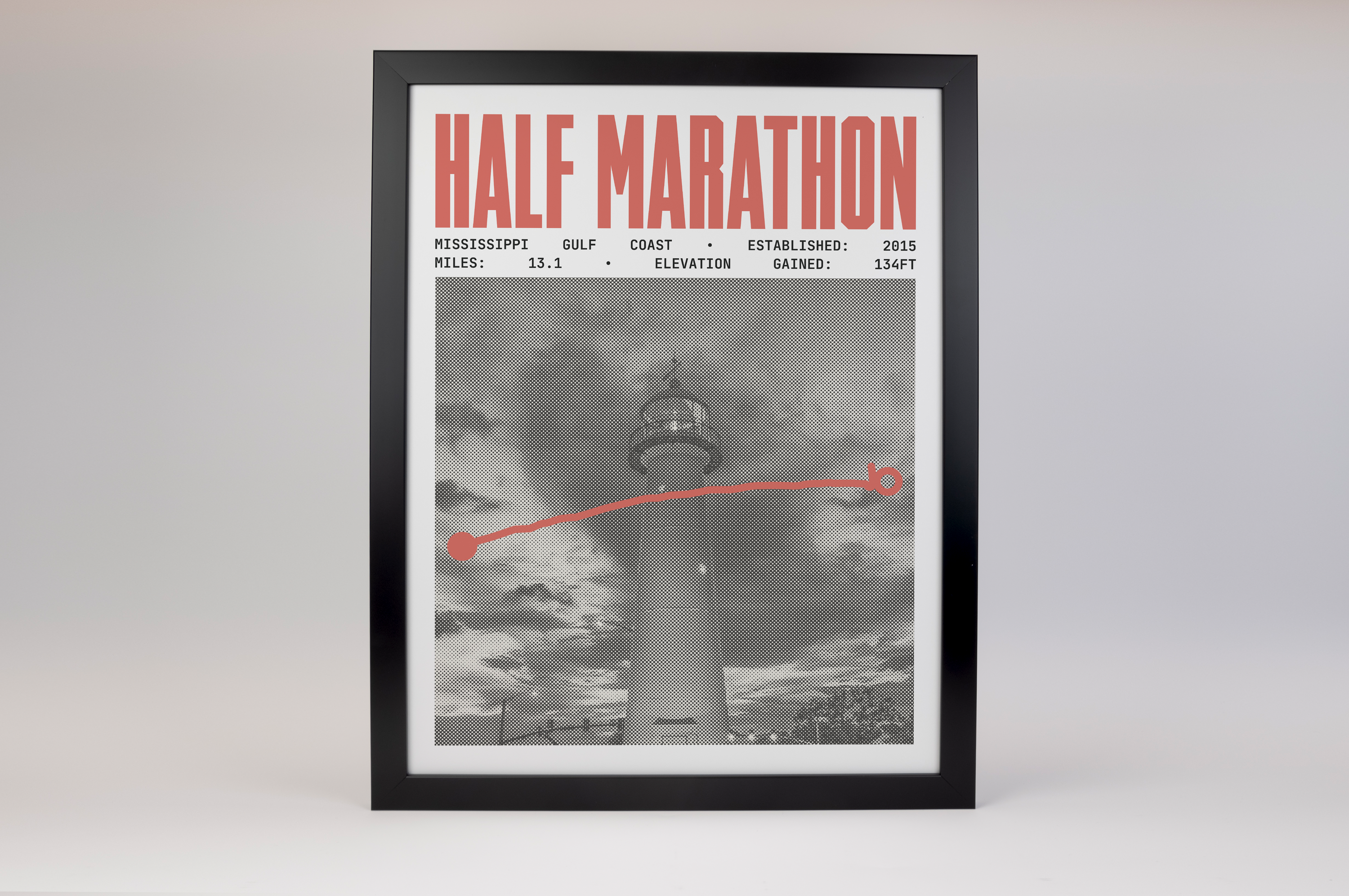 Mississippi Gulf Coast Half-Marathon Poster