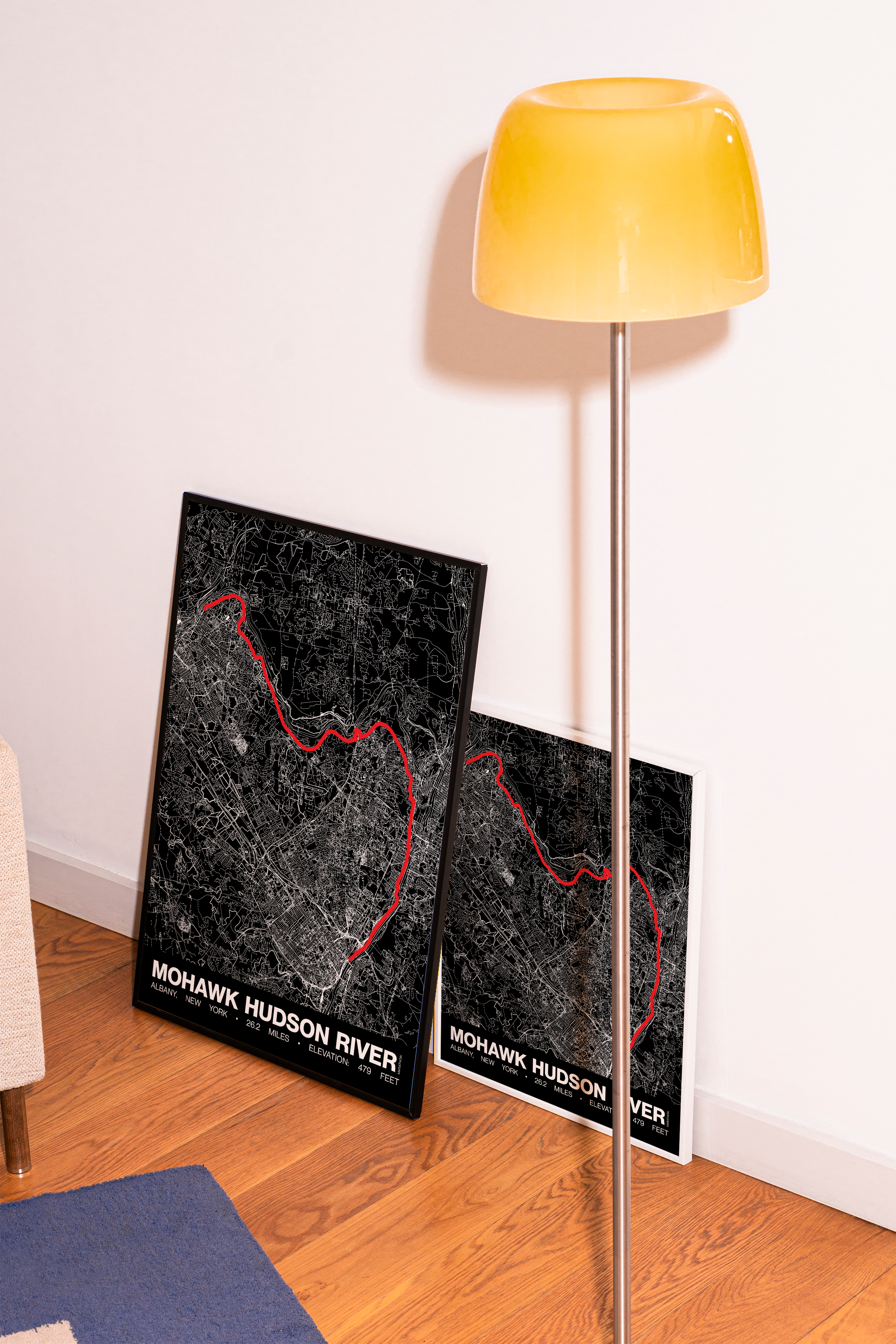 Mohawk Hudson River Marathon Poster - Grid Style