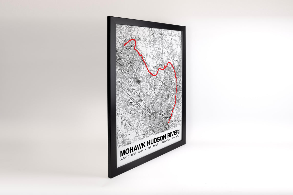 Mohawk Hudson River Marathon Poster - Grid Style