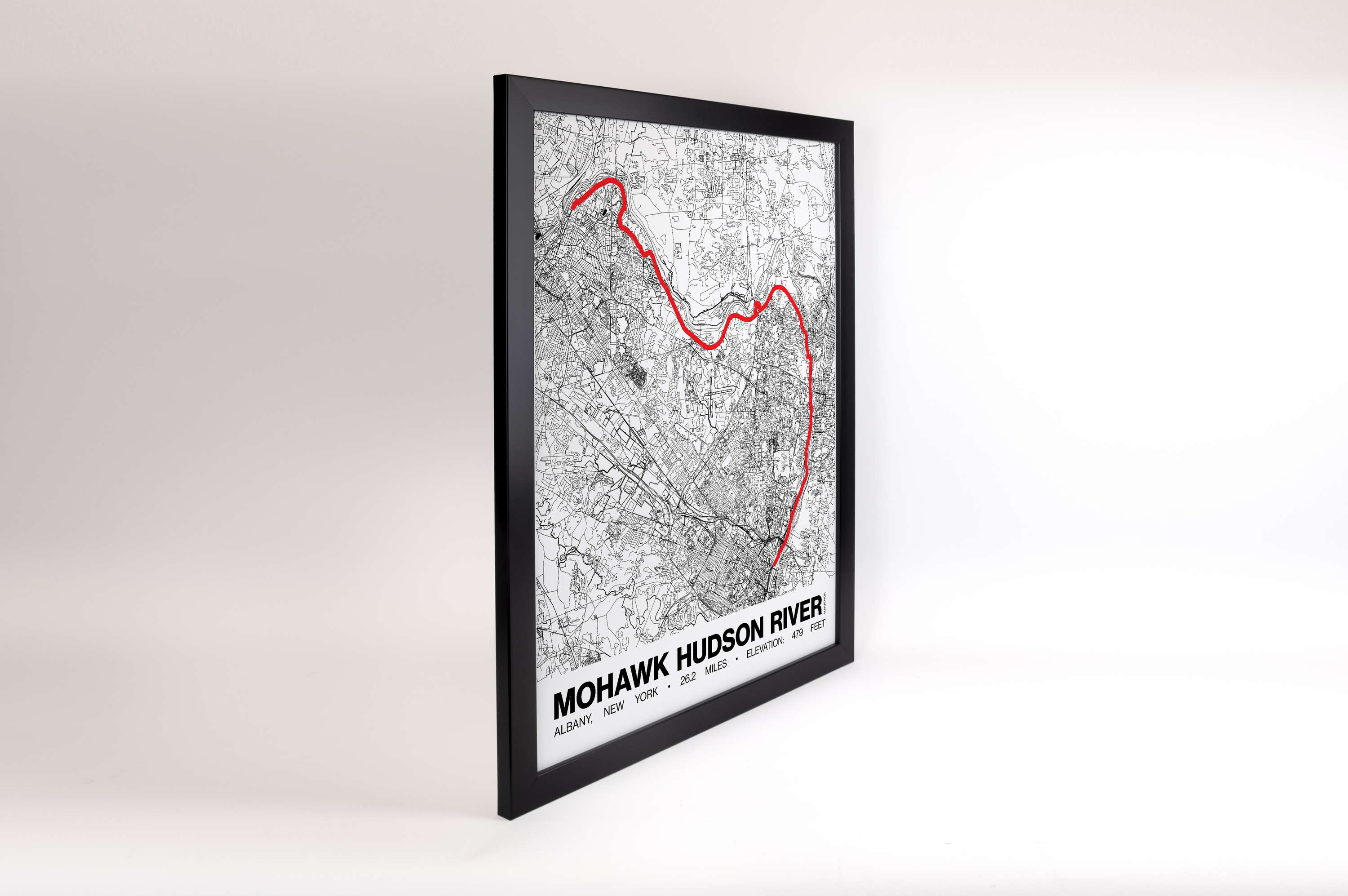 Mohawk Hudson River Marathon Poster - Grid Style