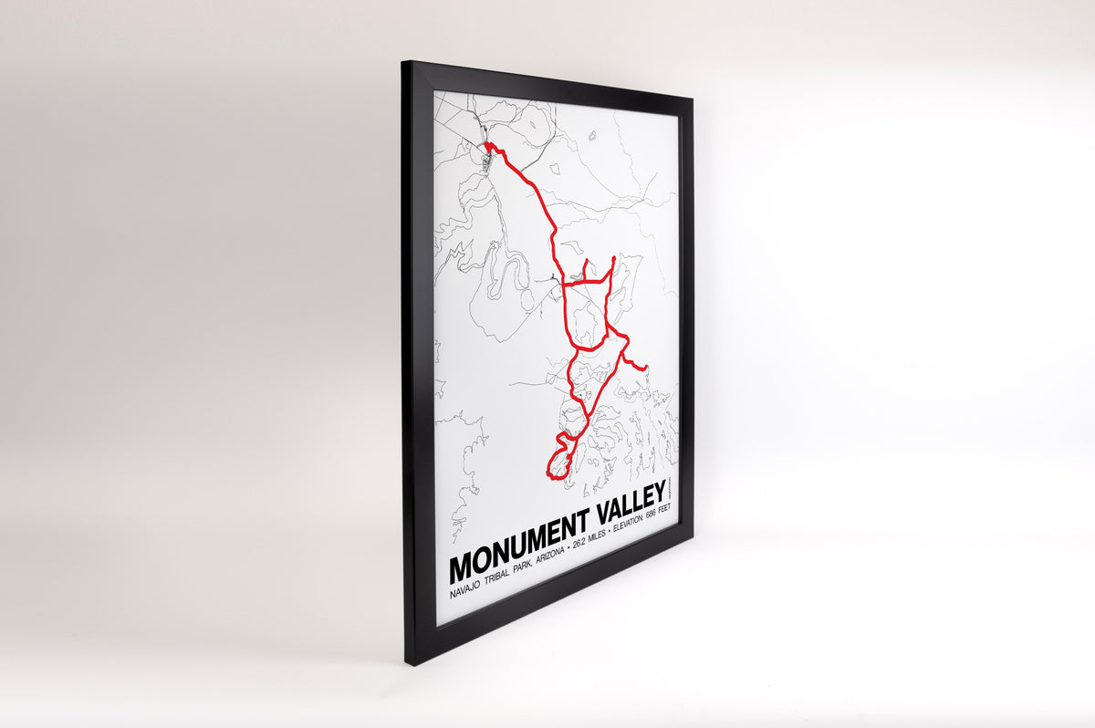 Monument Valley Marathon Poster - Grid Style