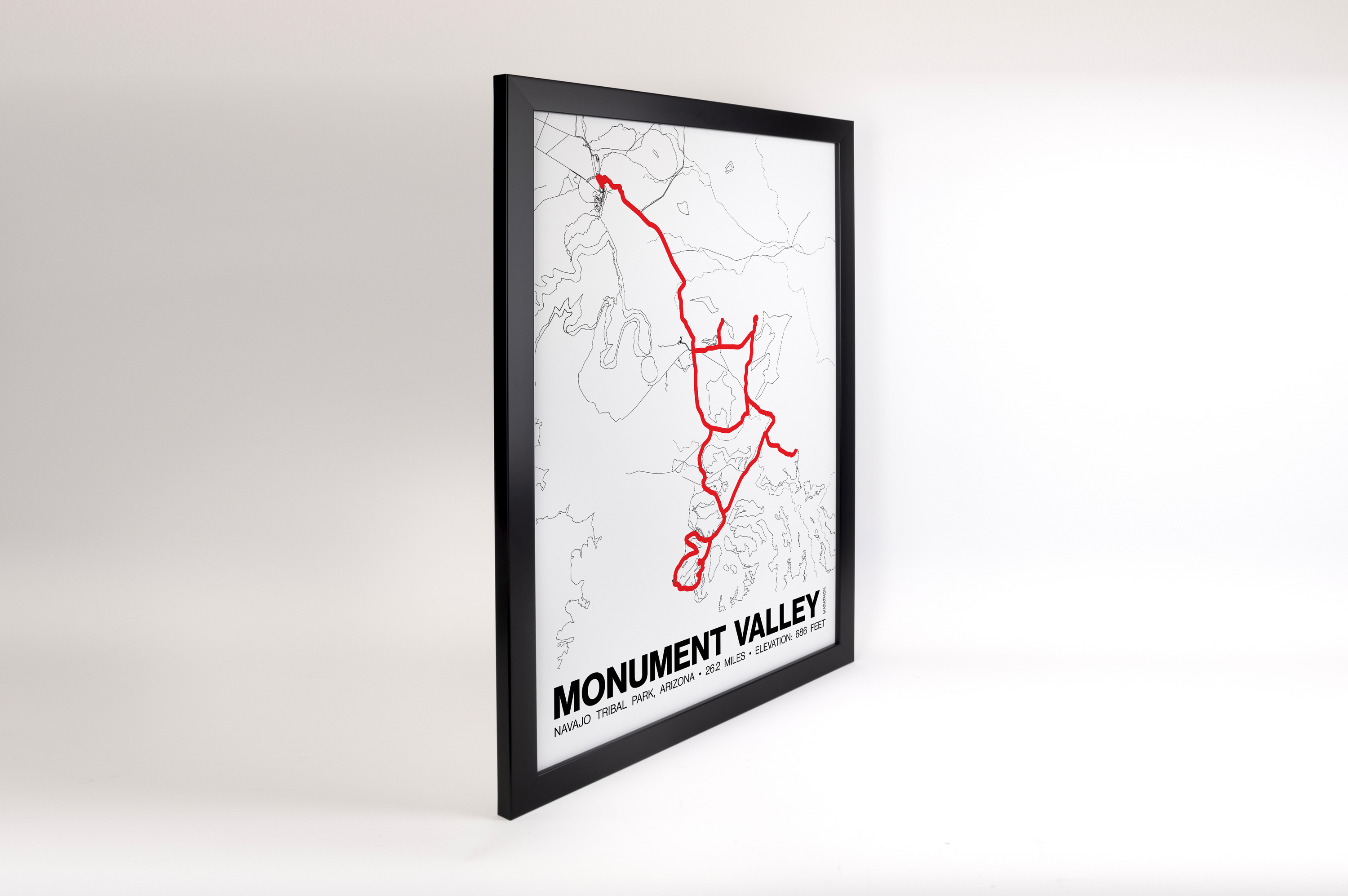 Monument Valley Marathon Poster - Grid Style