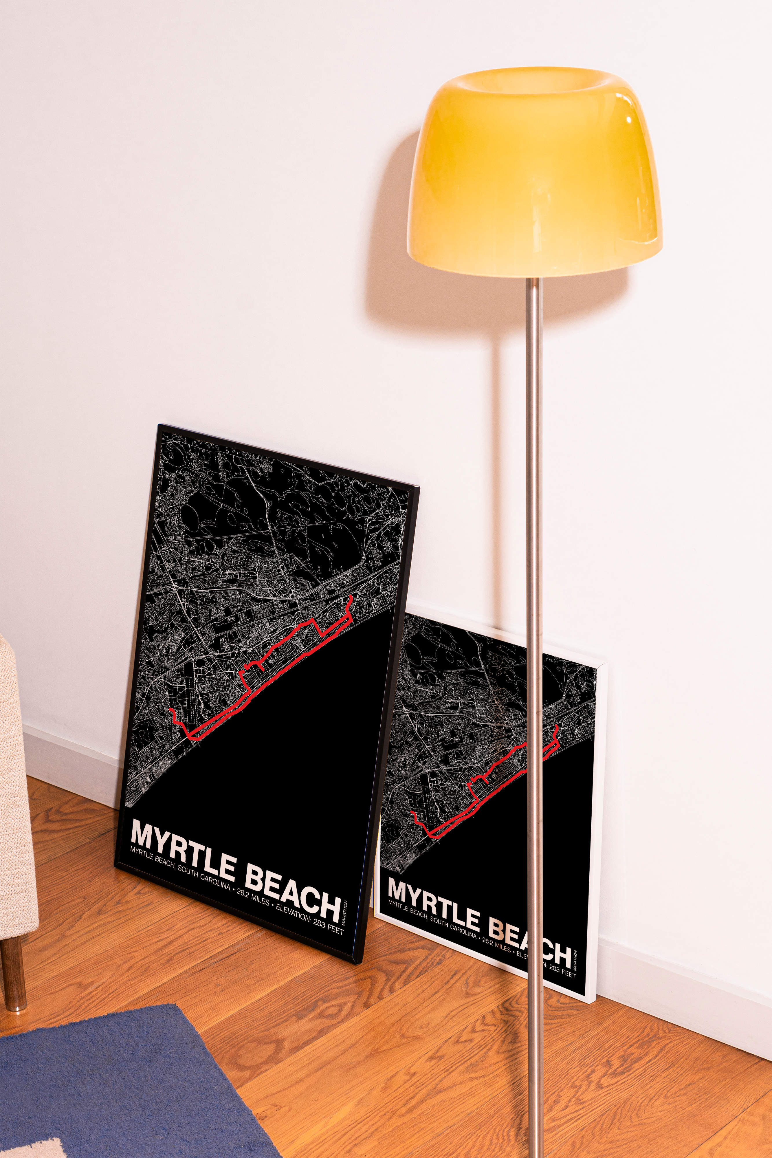 Myrtle Beach Marathon Poster - Grid Style