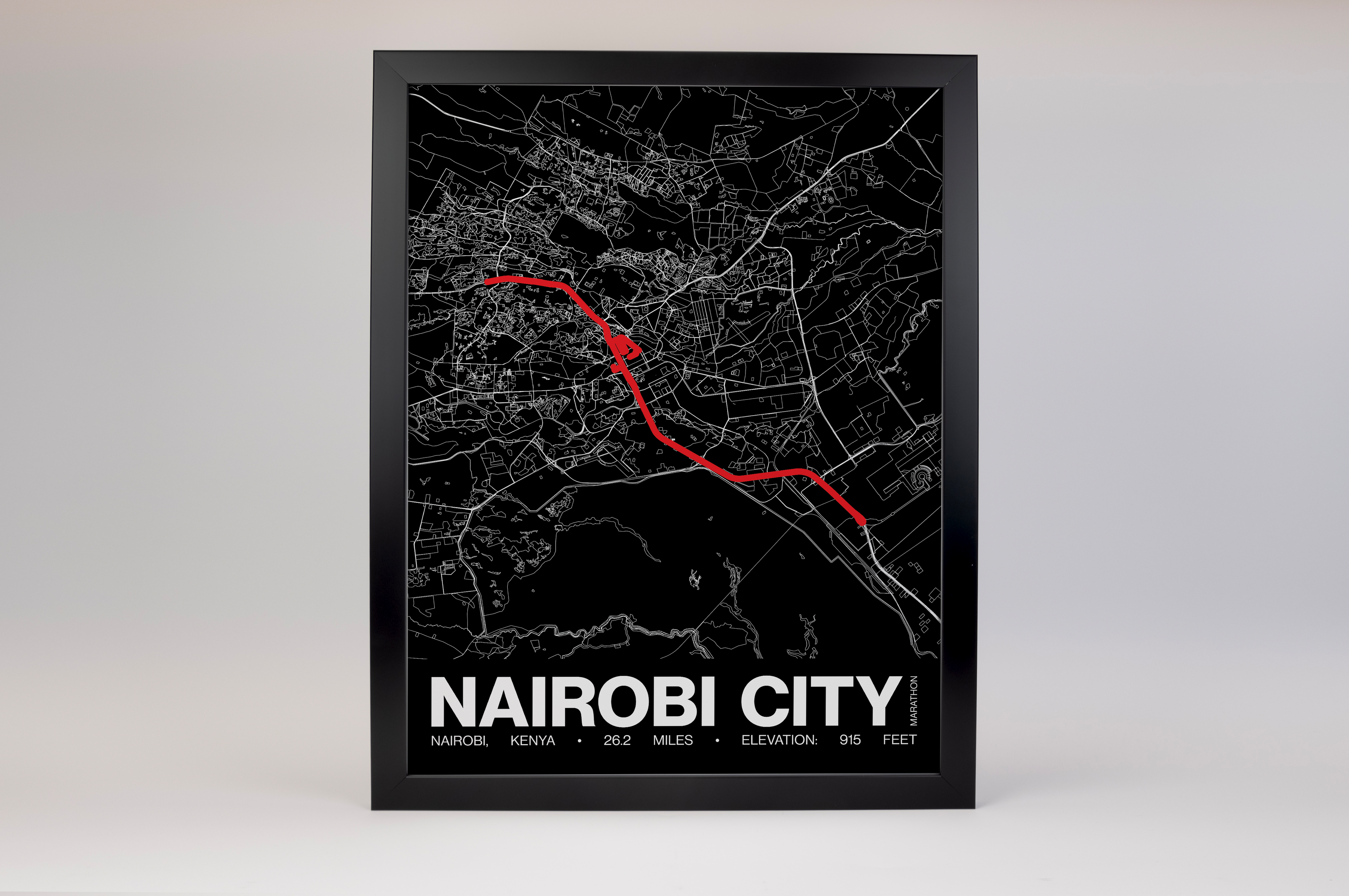 Nairobi City Marathon Poster - Grid Style