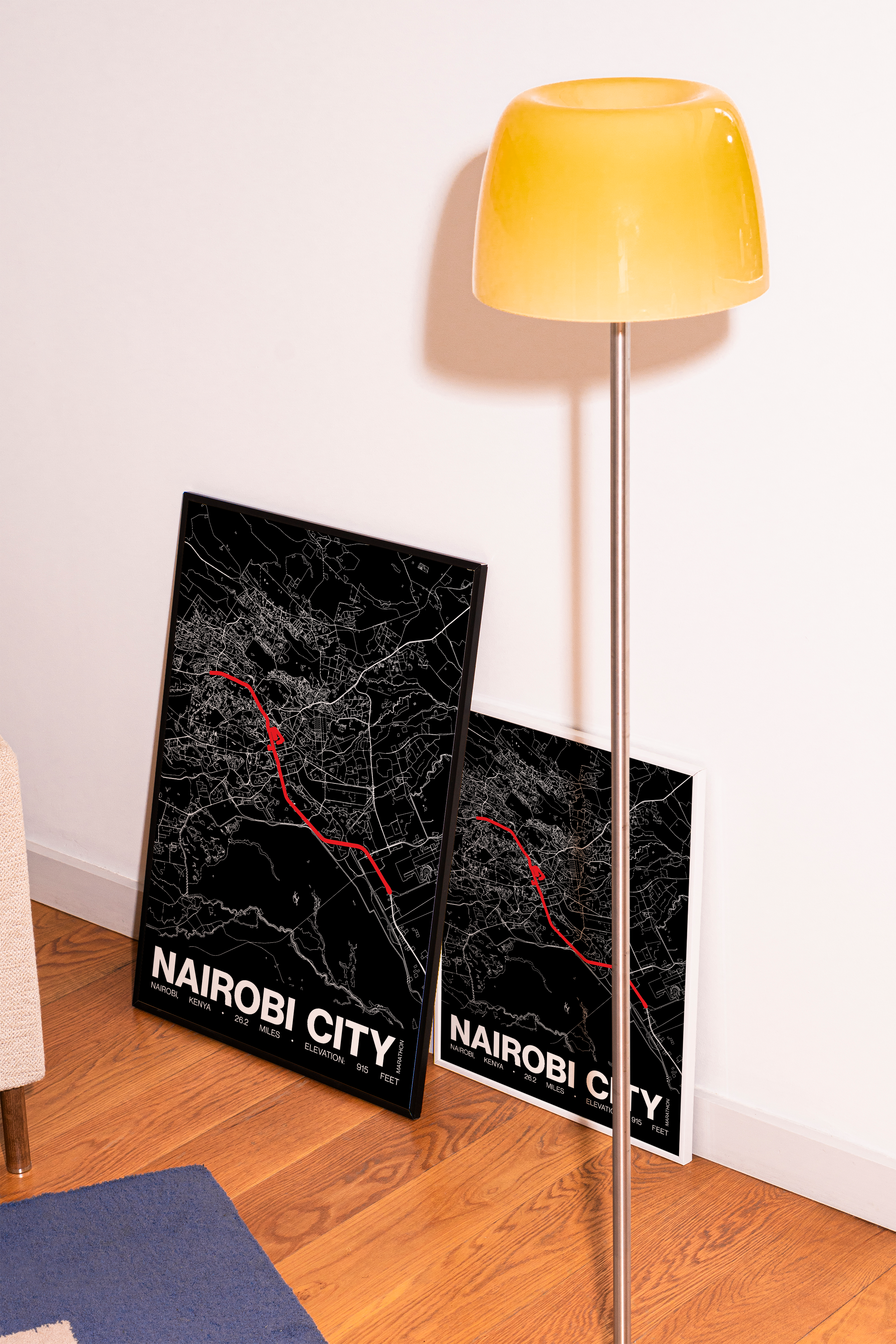 Nairobi City Marathon Poster - Grid Style
