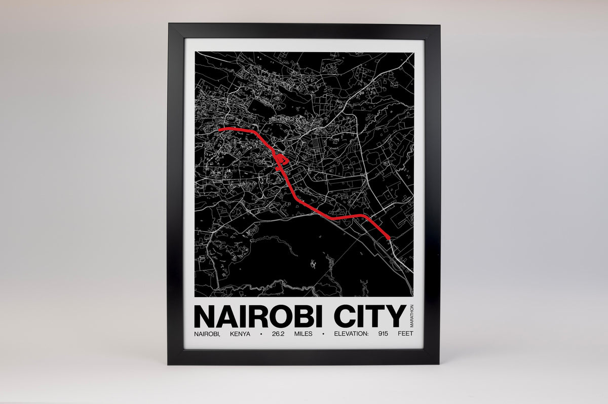 Nairobi City Marathon Poster - Grid Style