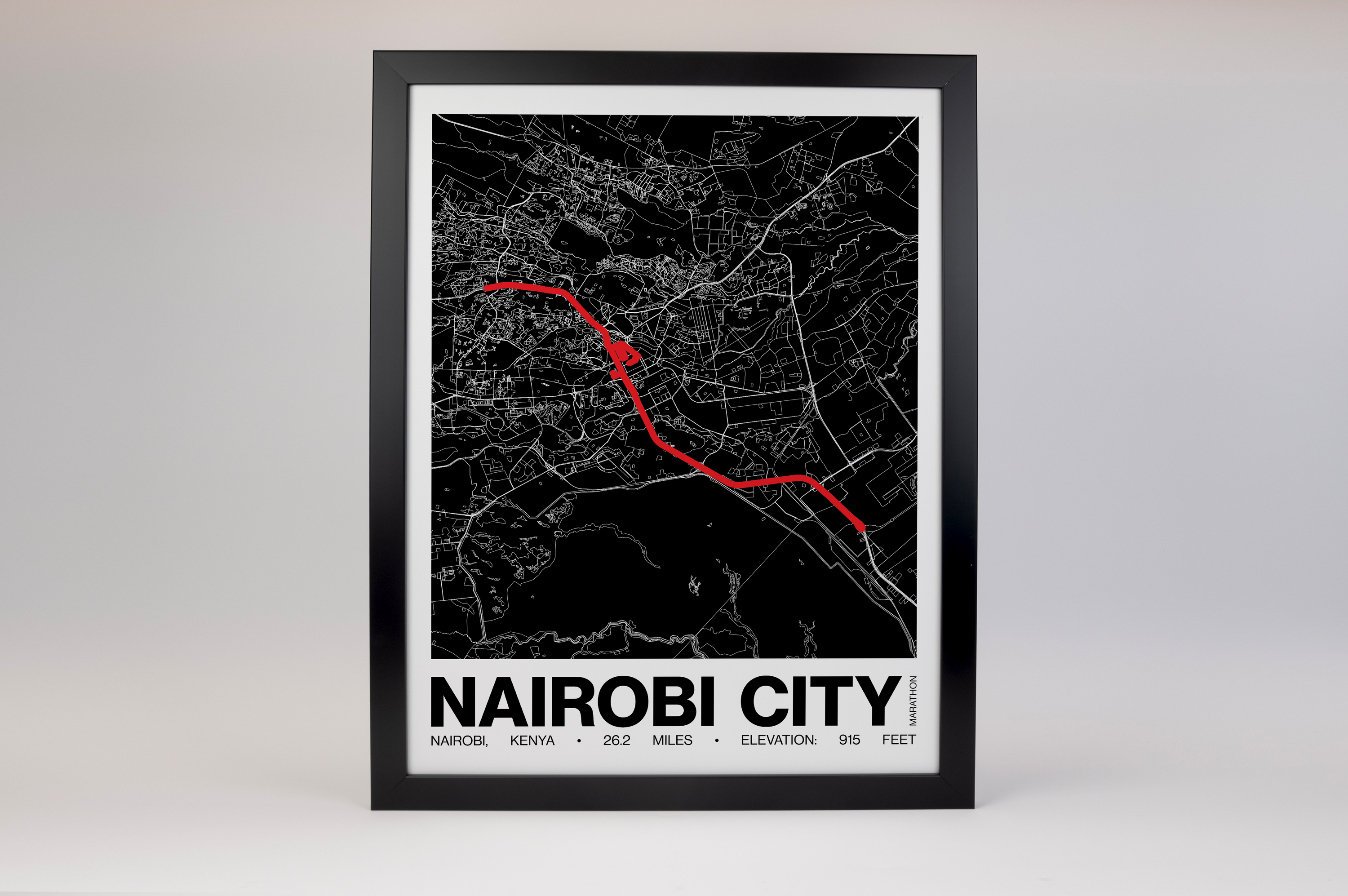 Nairobi City Marathon Poster - Grid Style