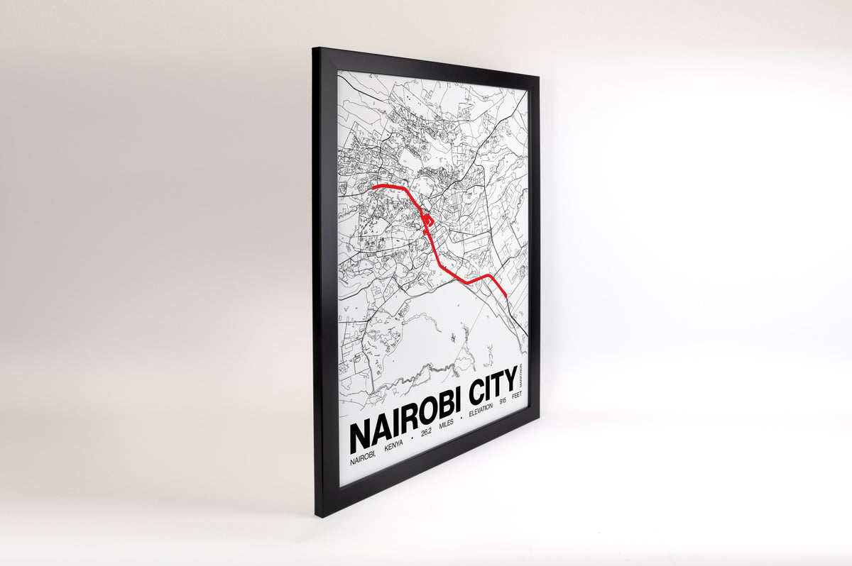 Nairobi City Marathon Poster - Grid Style