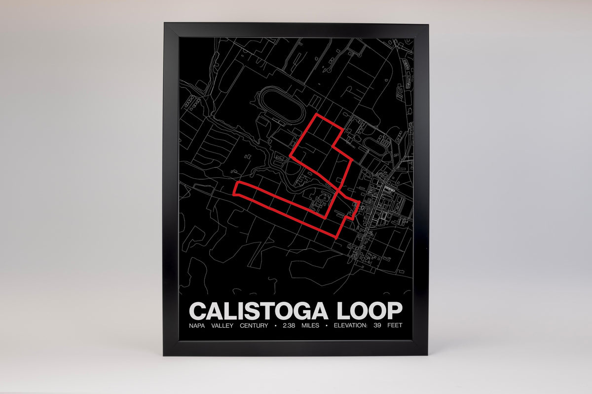 Napa Valley Century Calistoga Loop Poster -  Grid Style