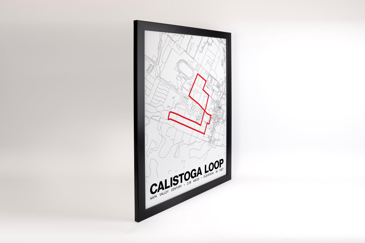 Napa Valley Century Calistoga Loop Poster -  Grid Style