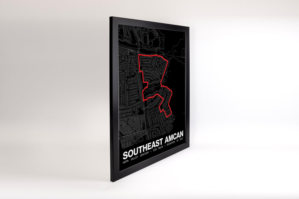 Napa Valley Century Southeast AmCan Poster - Grid Style