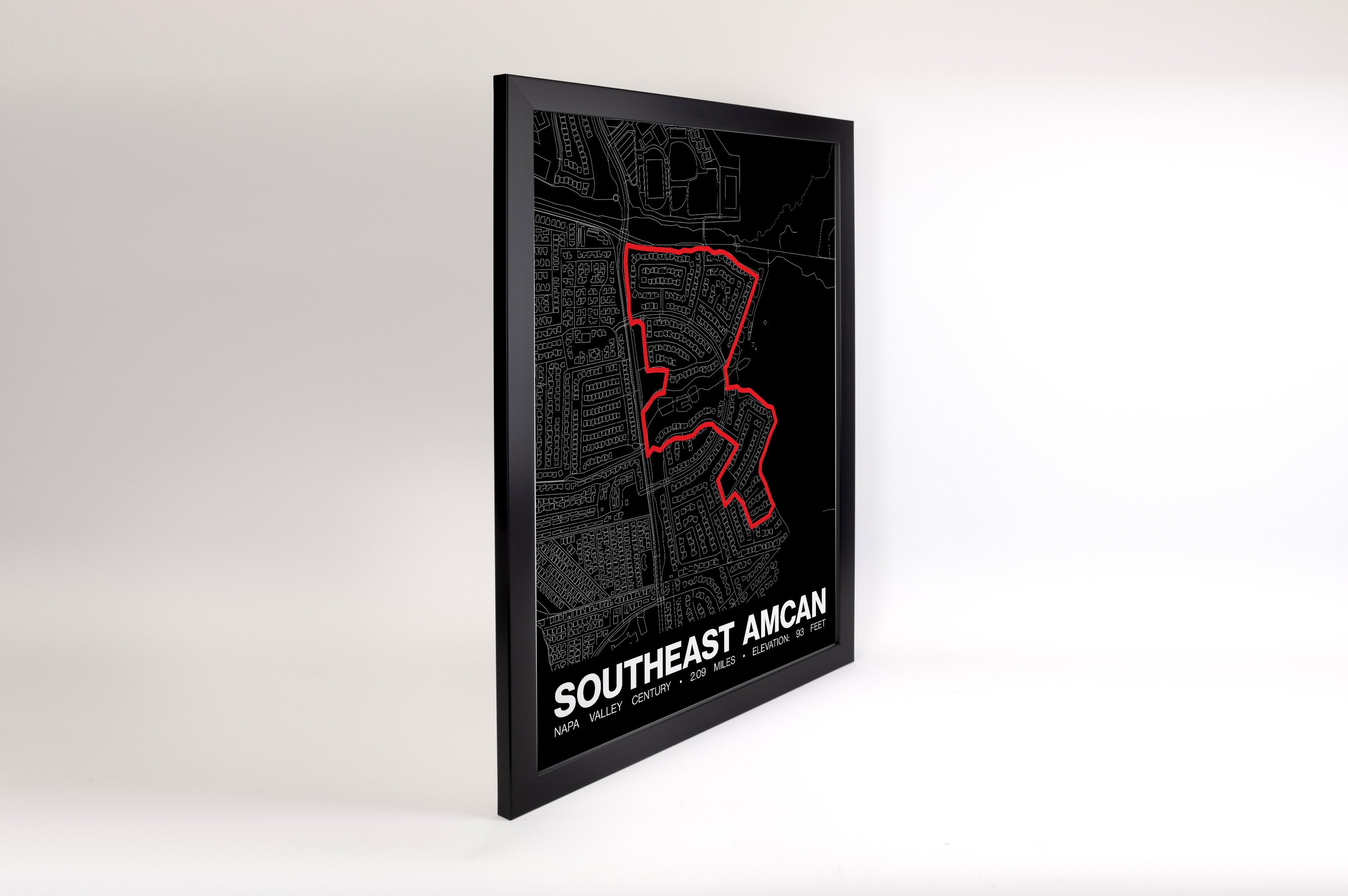 Napa Valley Century Southeast AmCan Poster - Grid Style