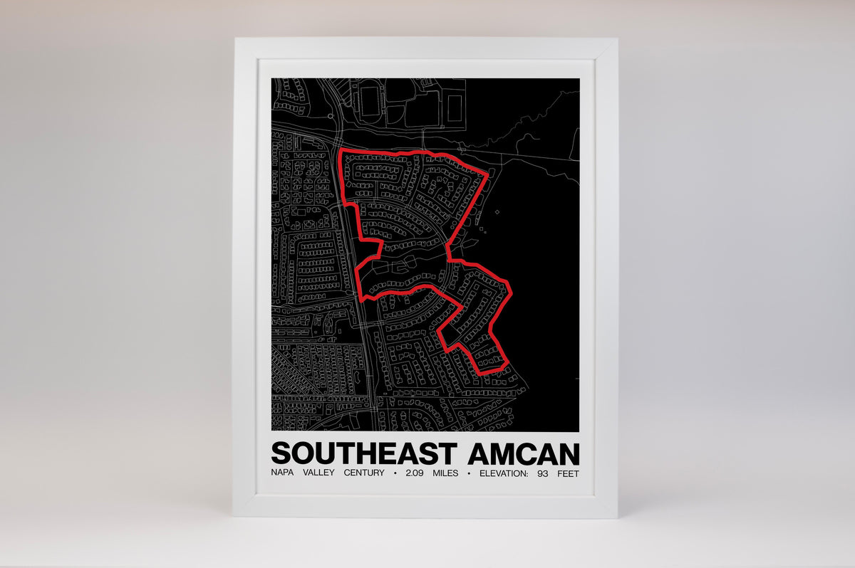 Napa Valley Century Southeast AmCan Poster - Grid Style
