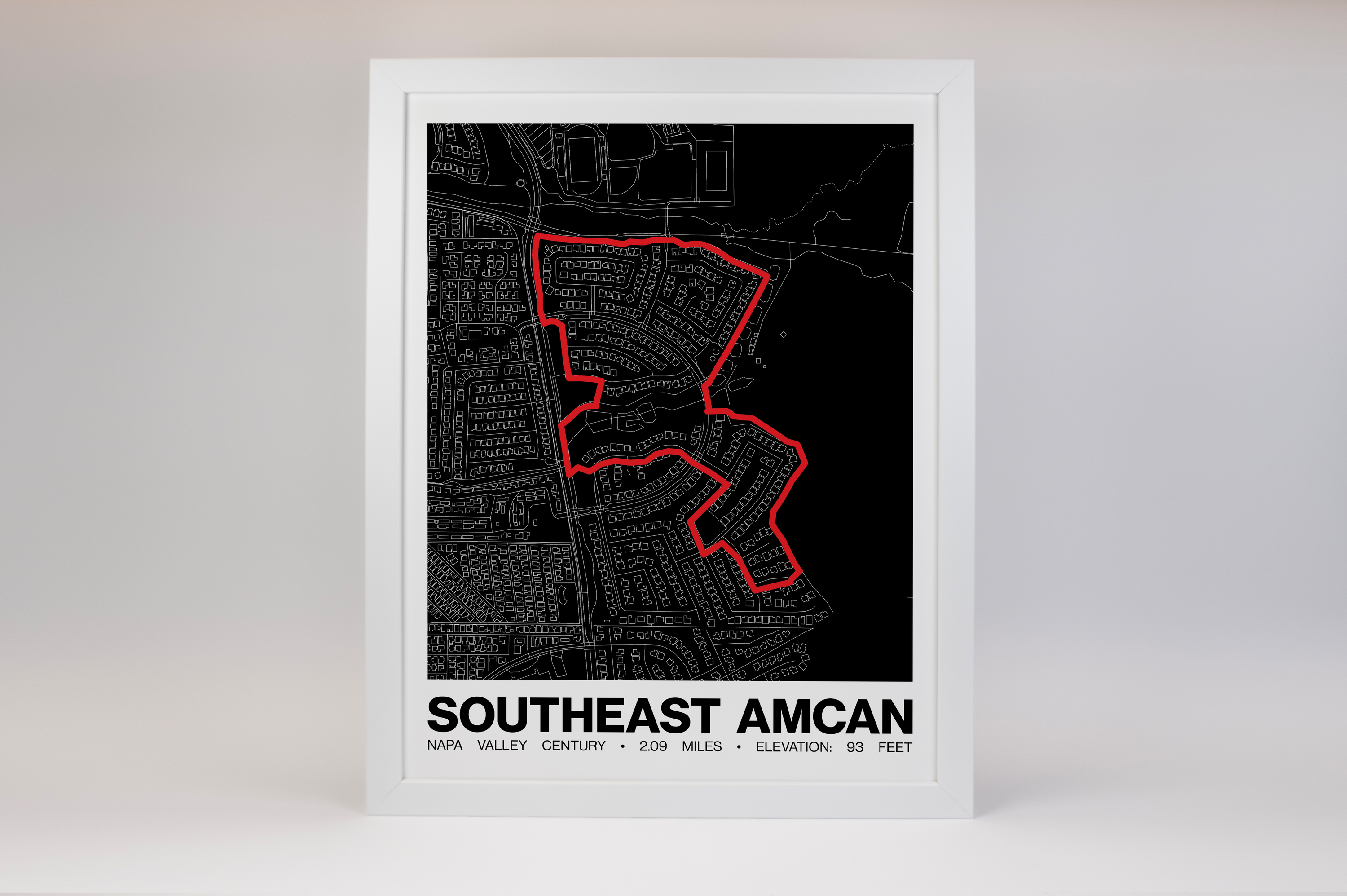 Napa Valley Century Southeast AmCan Poster - Grid Style
