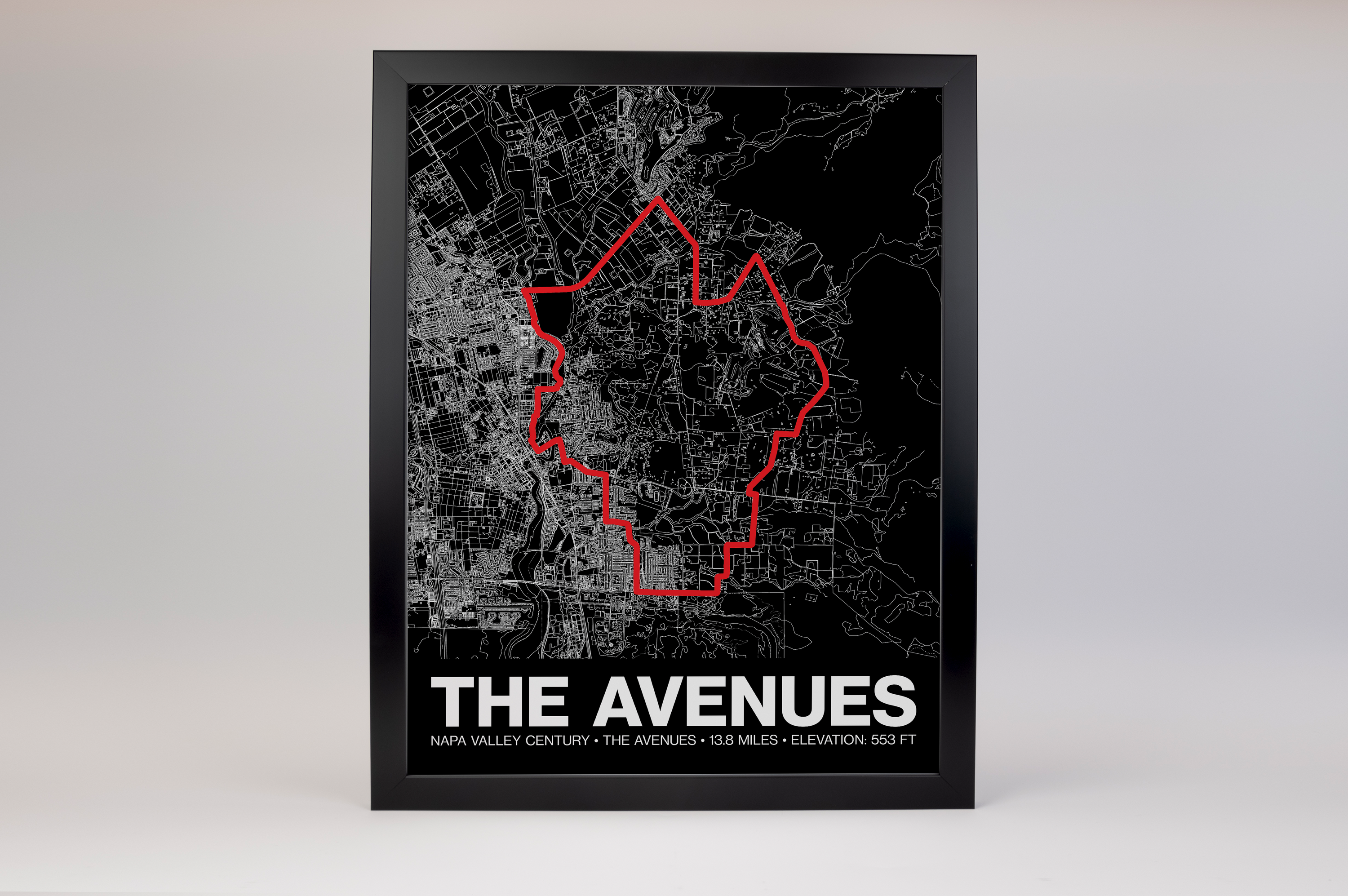 Napa Valley Century The Avenues (Napa) Poster -  Grid Style