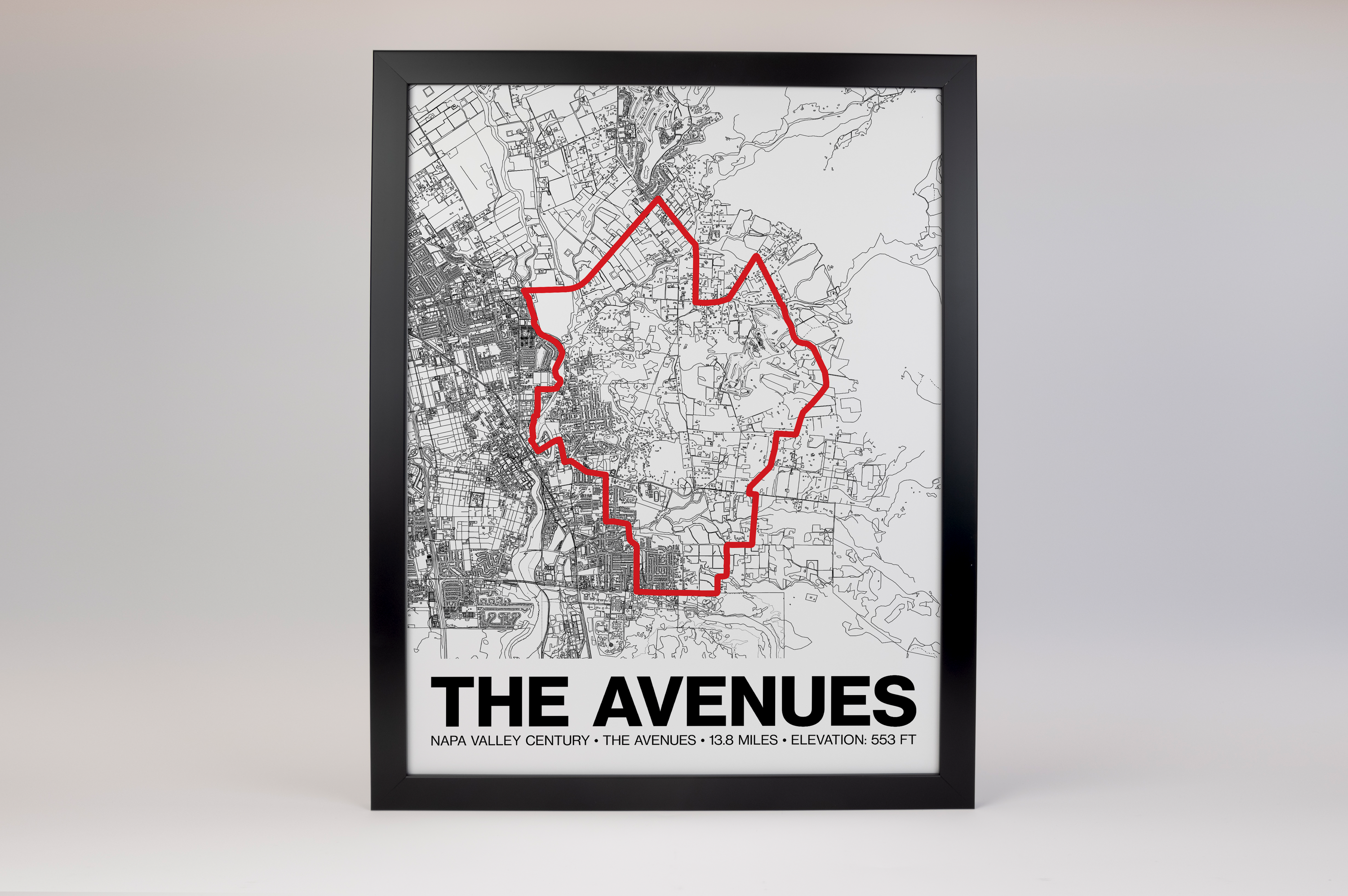 Napa Valley Century The Avenues (Napa) Poster -  Grid Style