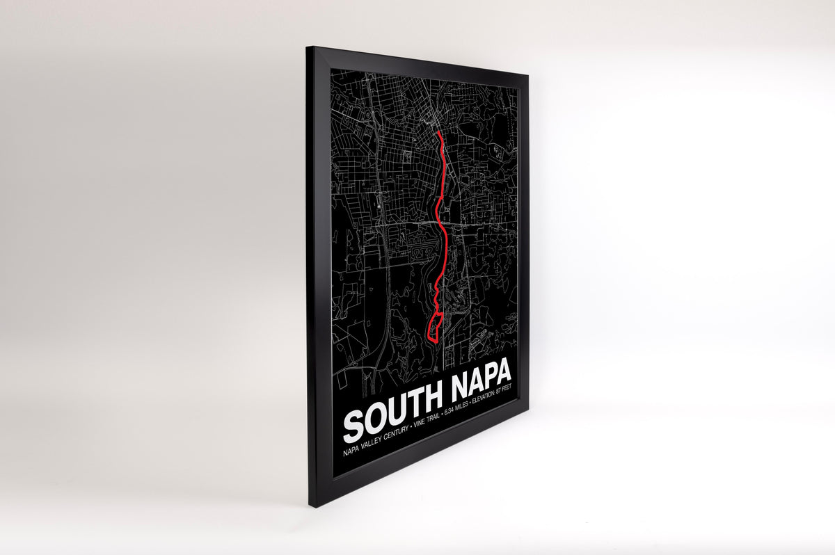 Napa Valley Century Vine Trail (South Napa) Poster - Grid Style