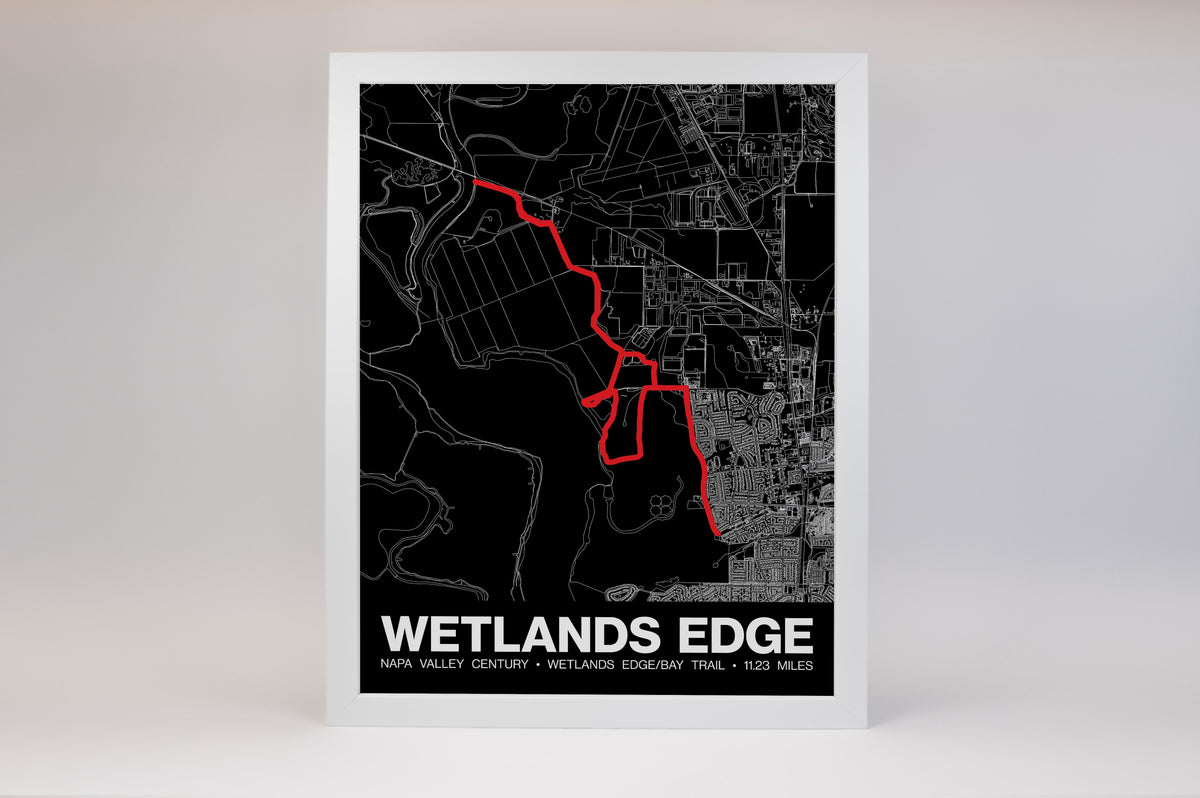 Napa Valley Century Wetlands Edge/Bay Trail Poster - Grid Style