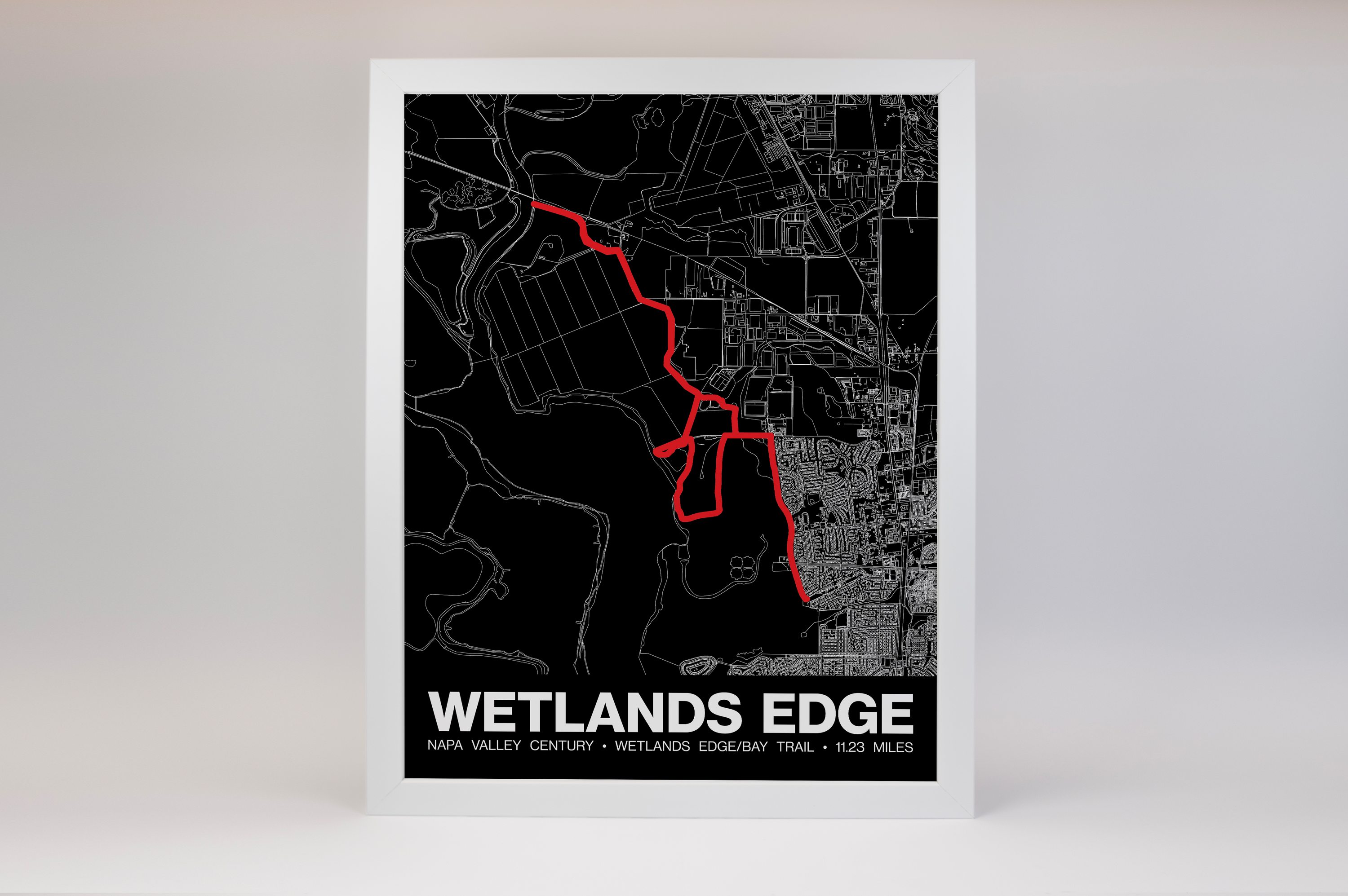 Napa Valley Century Wetlands Edge/Bay Trail Poster - Grid Style