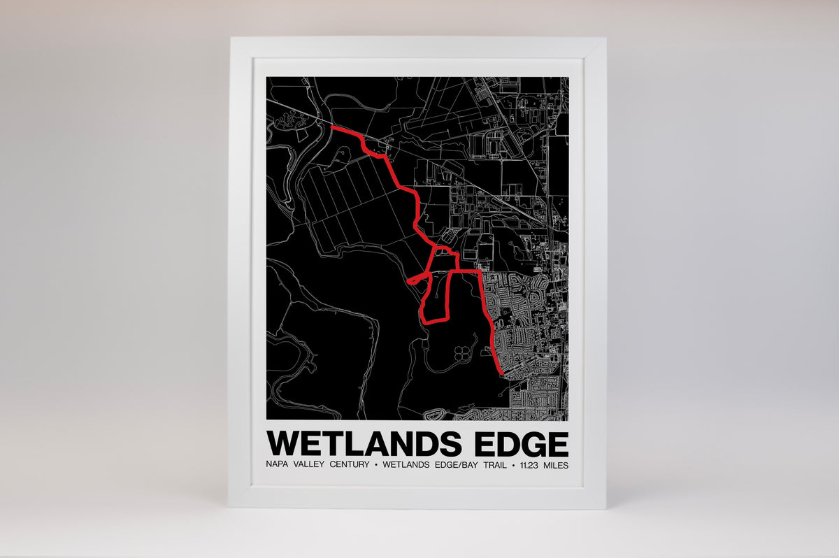 Napa Valley Century Wetlands Edge/Bay Trail Poster - Grid Style