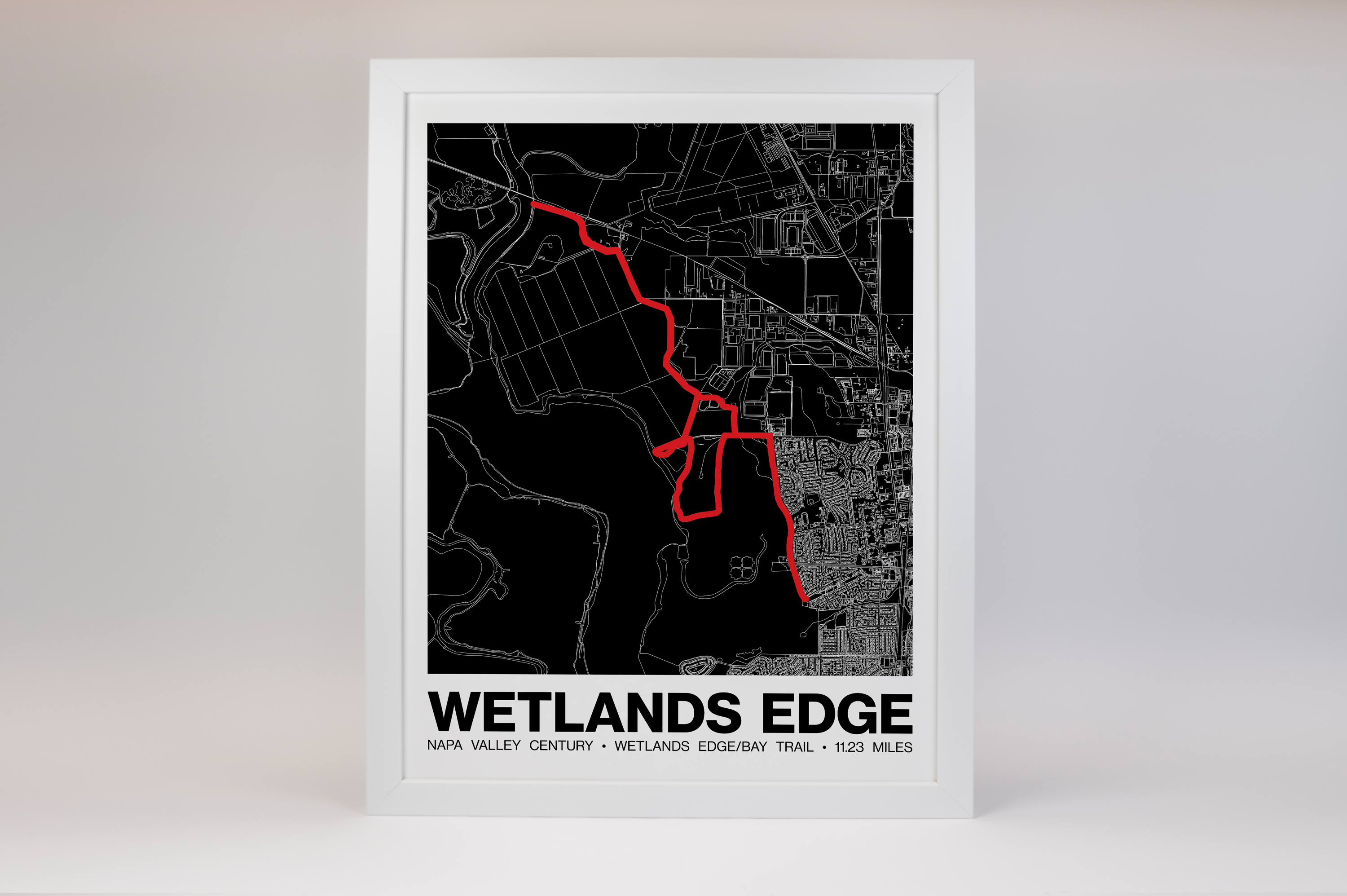 Napa Valley Century Wetlands Edge/Bay Trail Poster - Grid Style