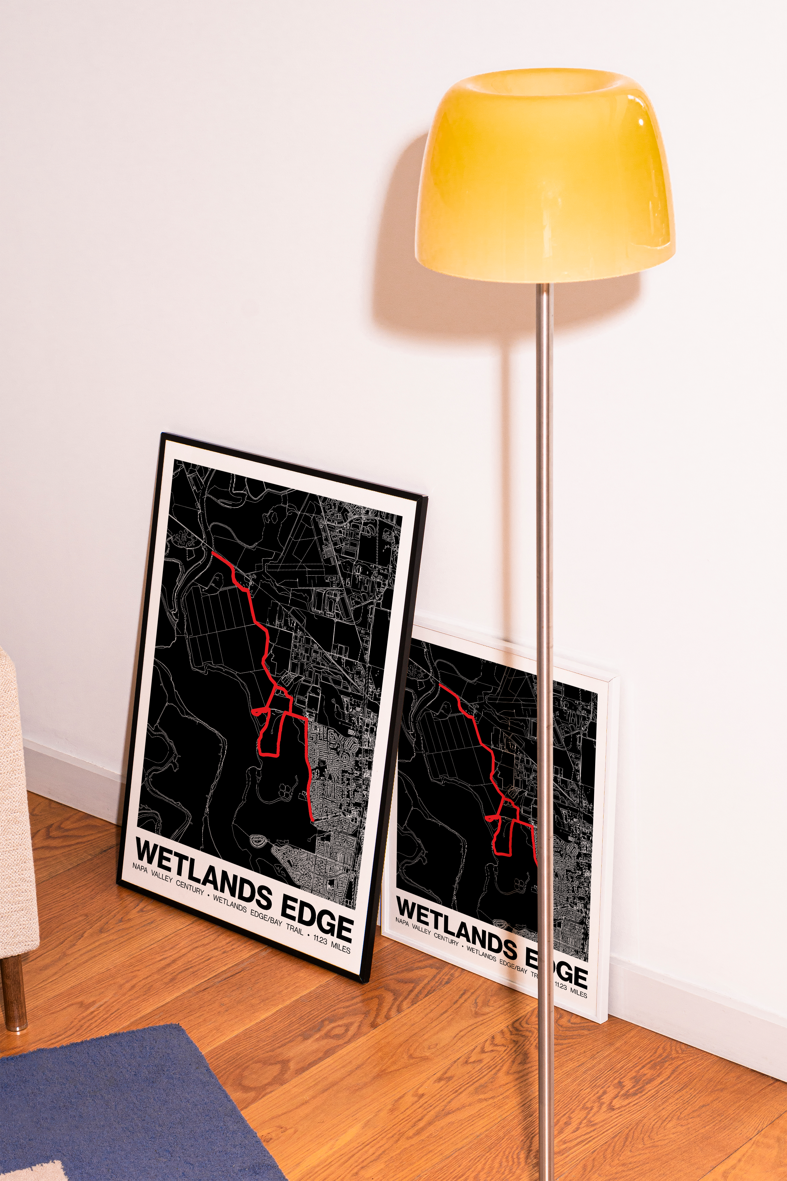 Napa Valley Century Wetlands Edge/Bay Trail Poster - Grid Style