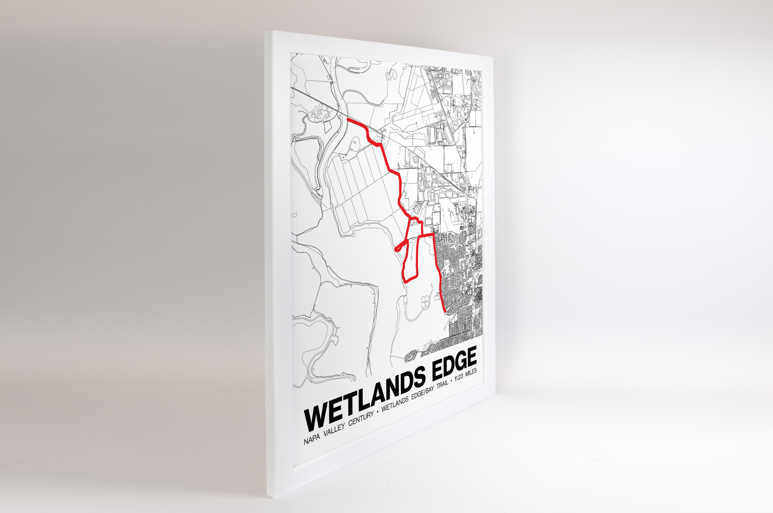 Napa Valley Century Wetlands Edge/Bay Trail Poster - Grid Style